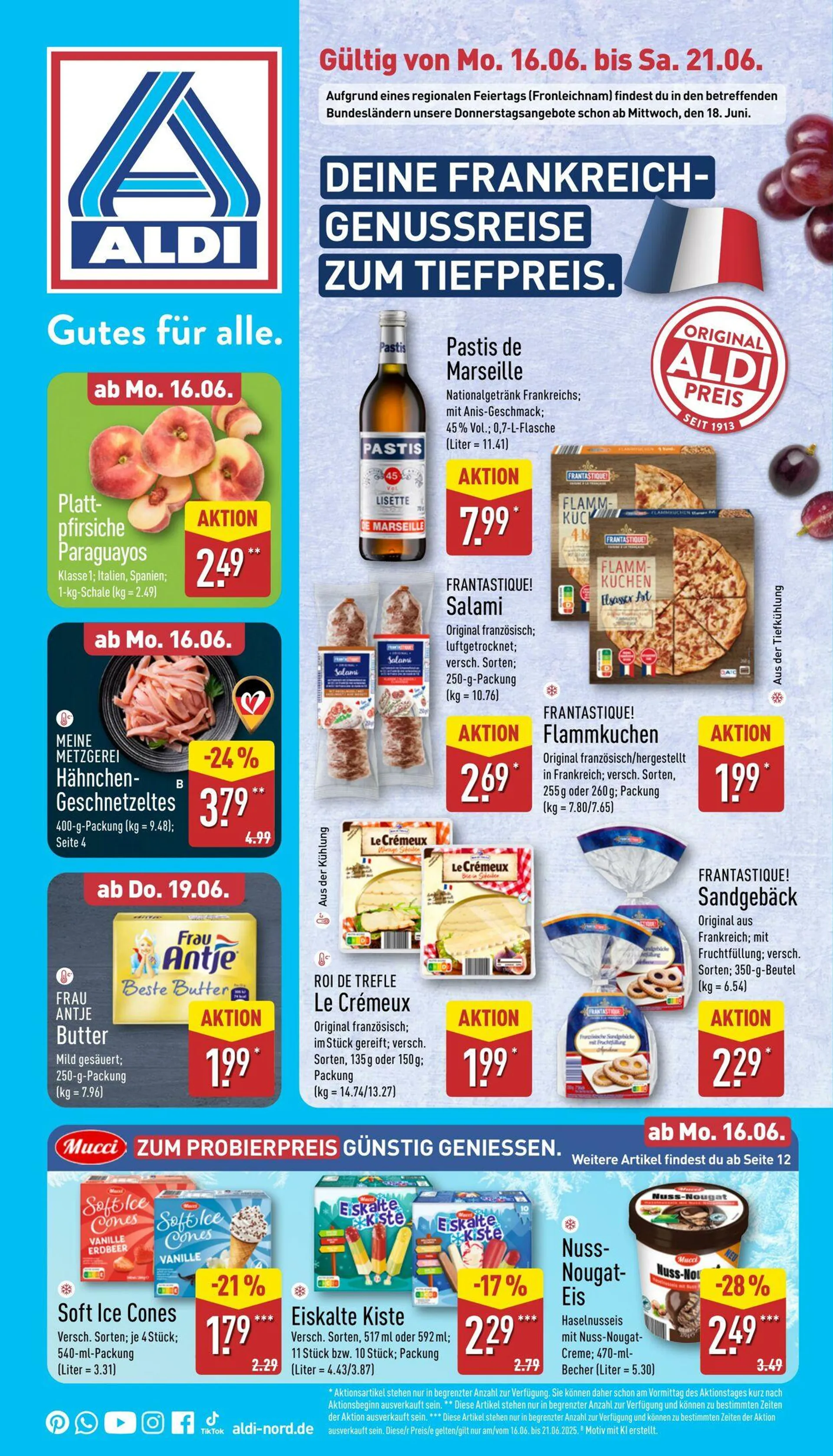 Aldi-Nord von 9. Juni bis 14. Juni 2025 - Prospekt seite 1