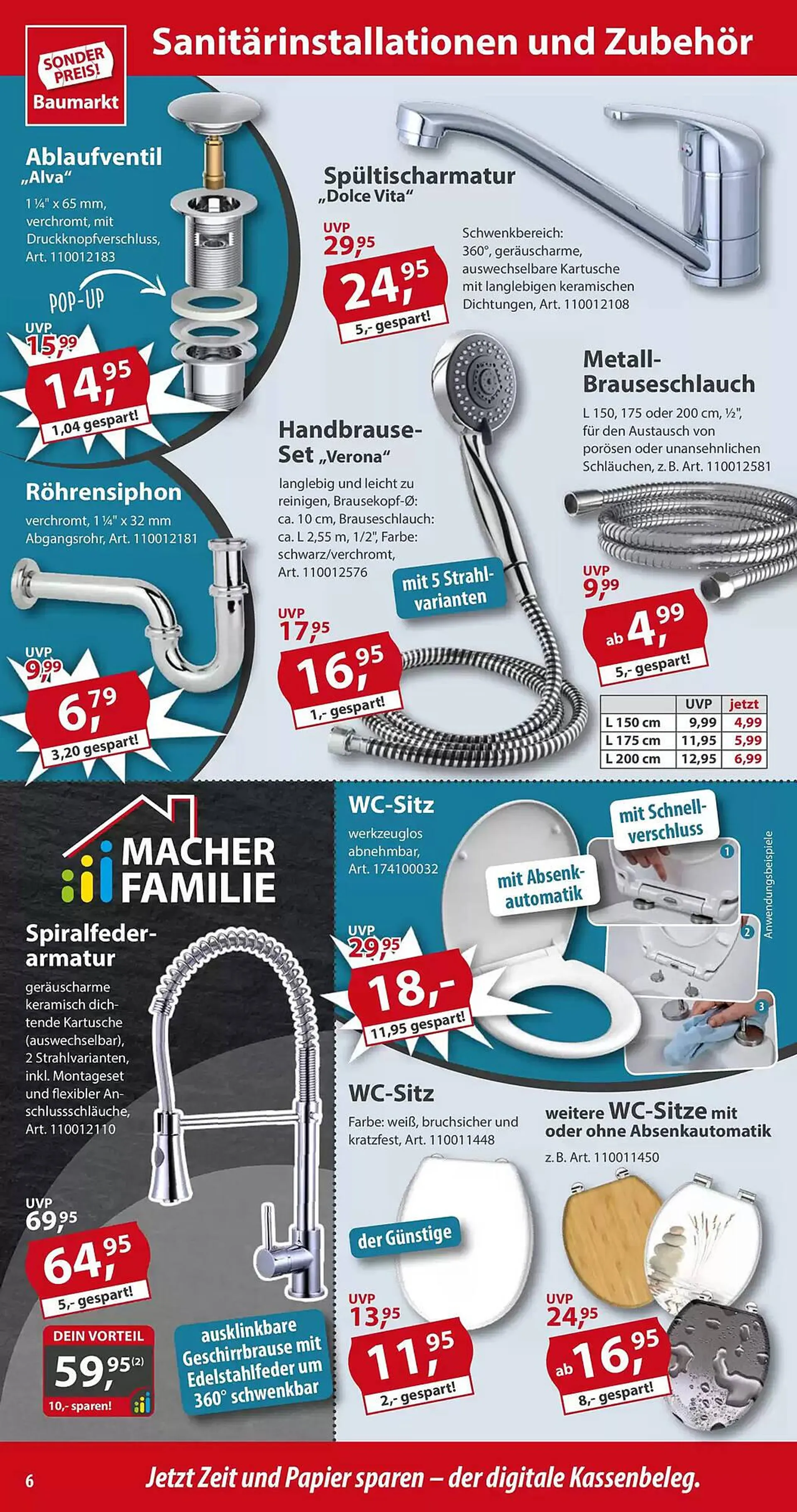 Sonderpreis Baumarkt Prospekt von 28. Dezember bis 3. Januar 2026 - Prospekt seite 6