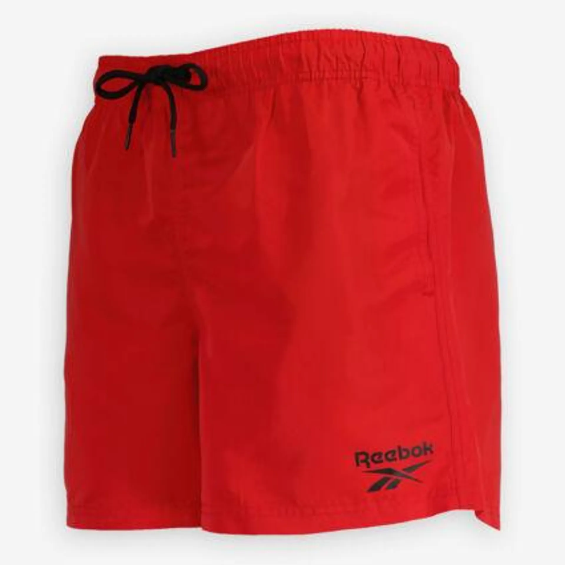 Rote Badeshorts mit Logo