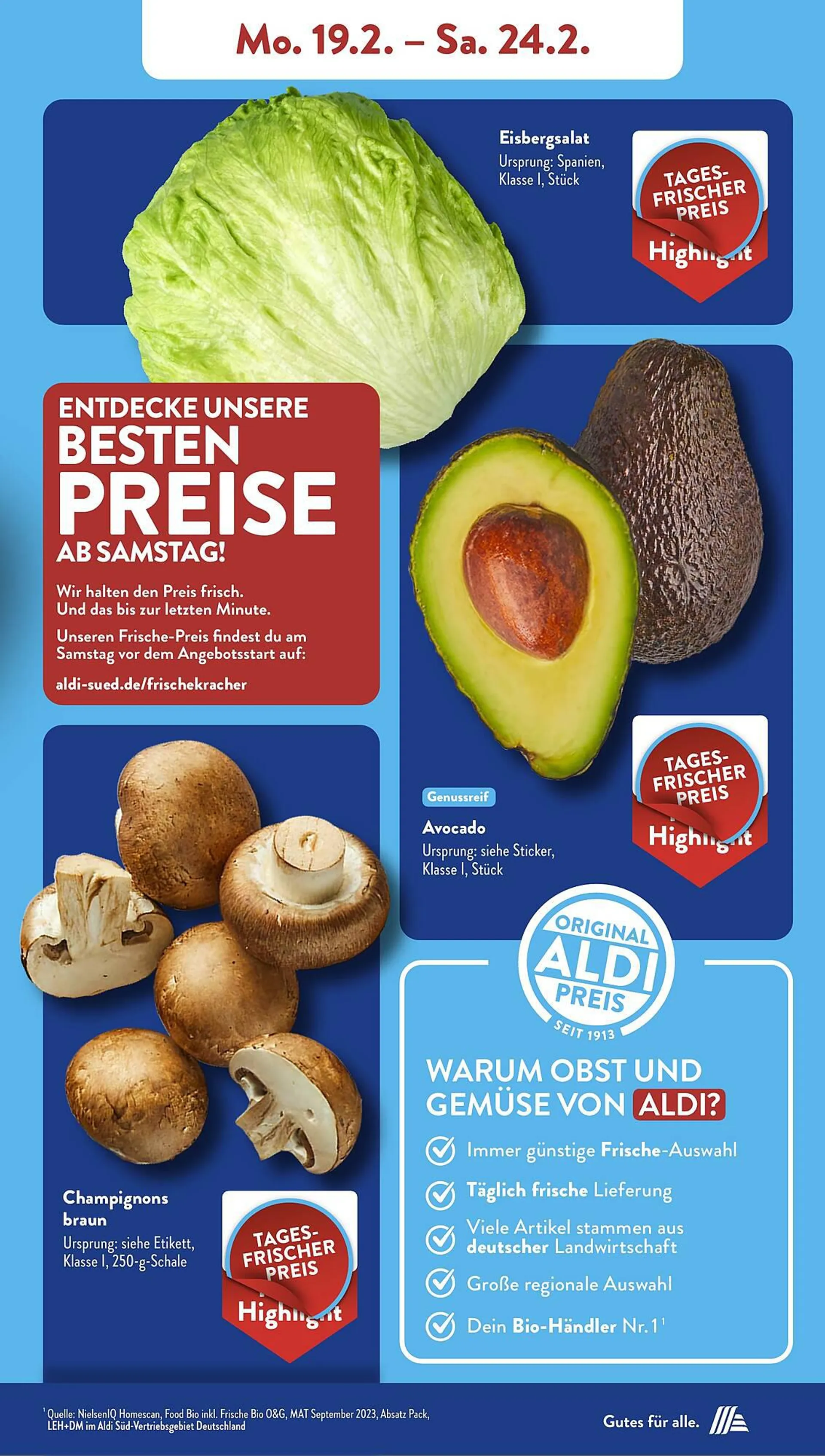 Aldi Süd Food Prospekt von 19. Februar bis 24. Februar 2024 - Prospekt seite 2