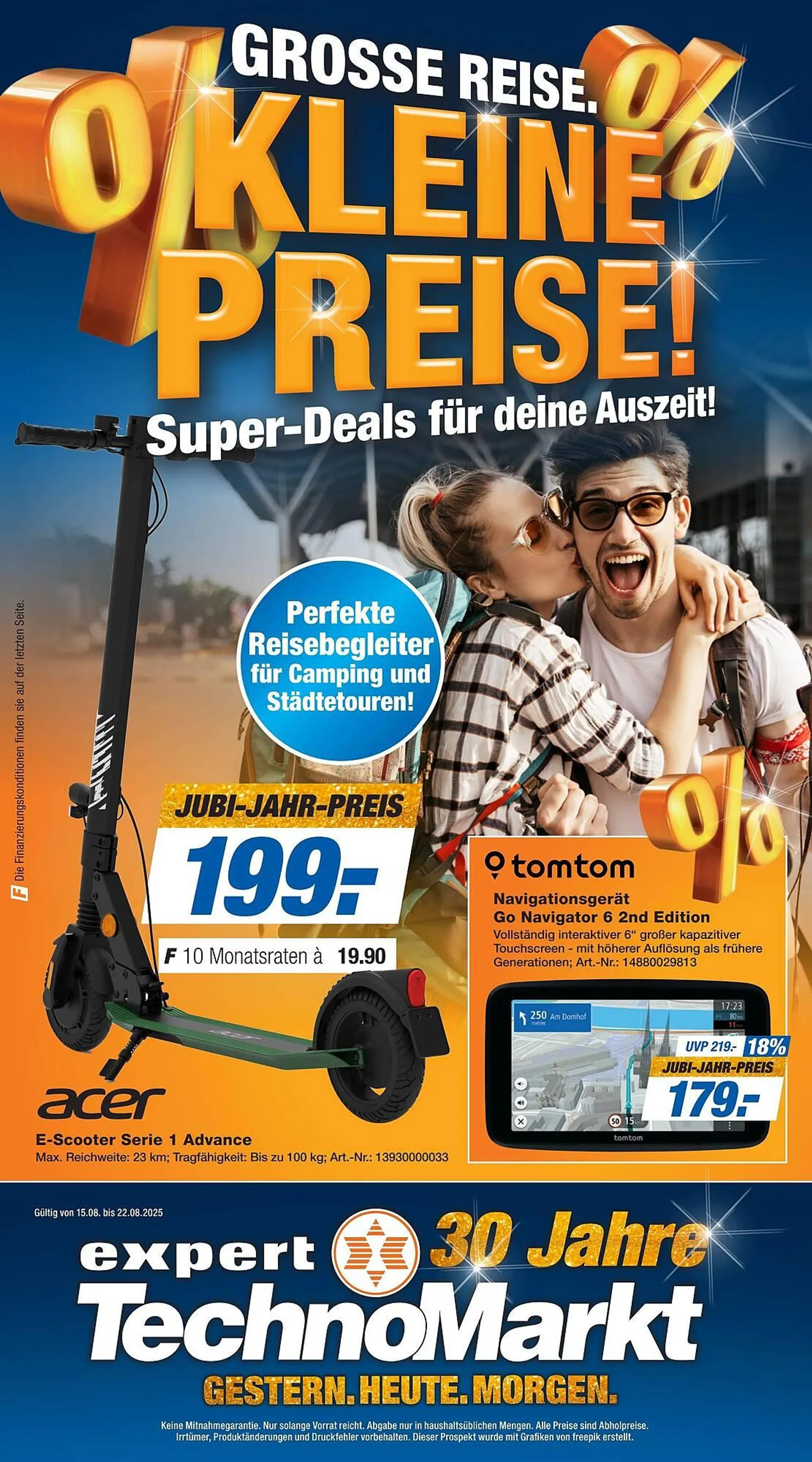 Expert Technomarkt Prospekt von 15. August bis 23. August 2025 - Prospekt seite 1