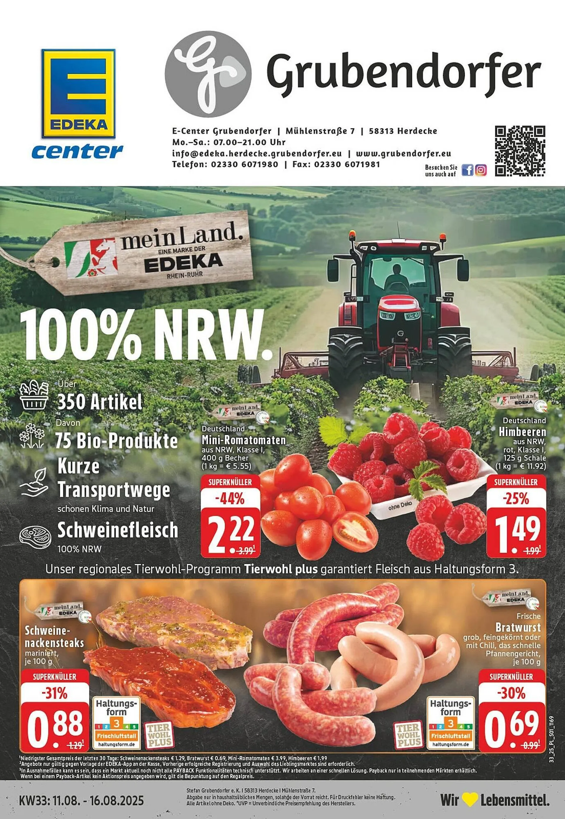 E-Center Prospekt von 11. August bis 16. August 2025 - Prospekt seite 1