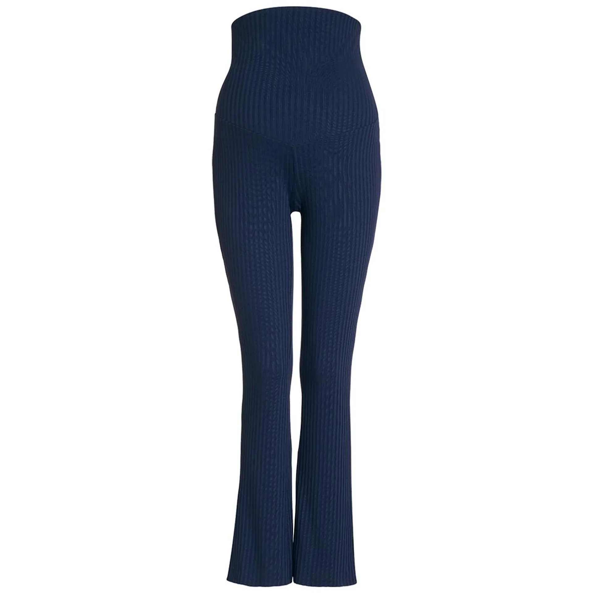 Damen Umstands-Loungehose in Ripp-Optik