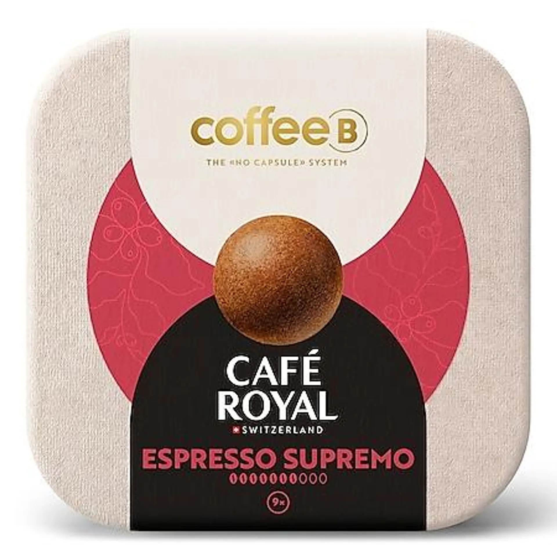 CoffeeB by Café Royal Espresso Supremo 9 Coffee Balls 56g