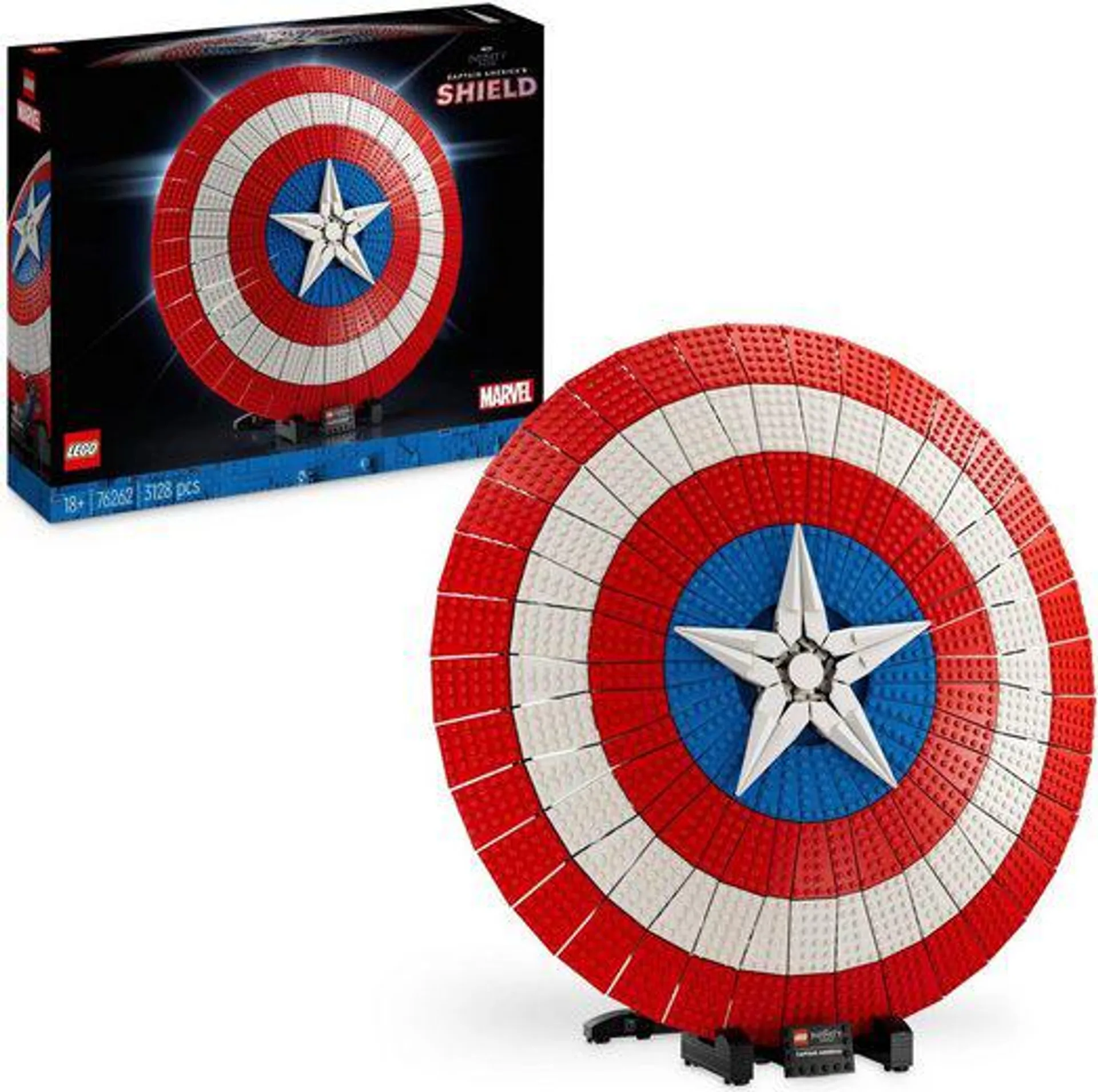 LEGO® Konstruktionsspielsteine Captain Americas Schild (76262), LEGO® Marvel, (3128 St), Made in Europe