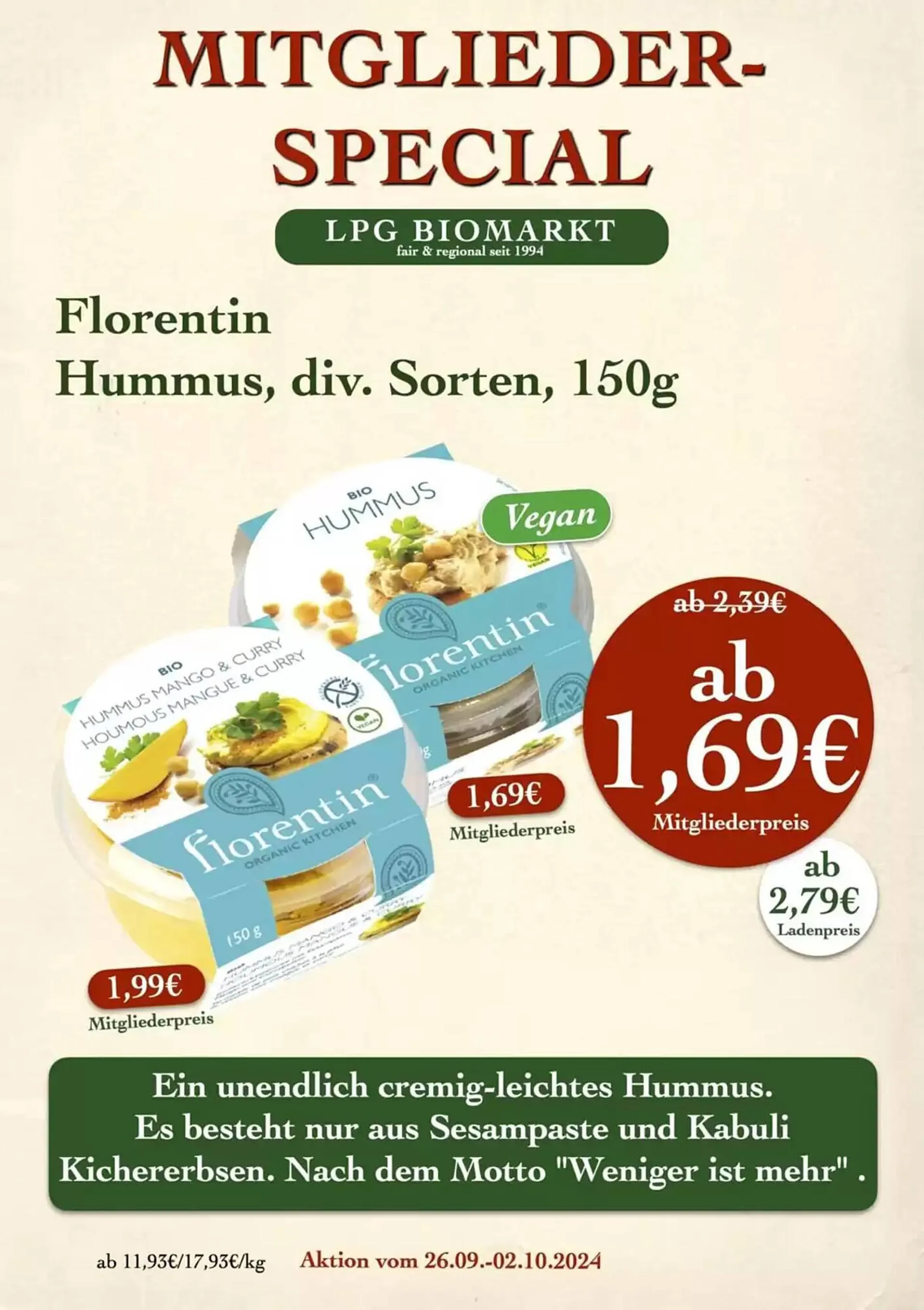 LPG Biomarkt Prospekt von 26. September bis 2. Oktober 2024 - Prospekt seite 16