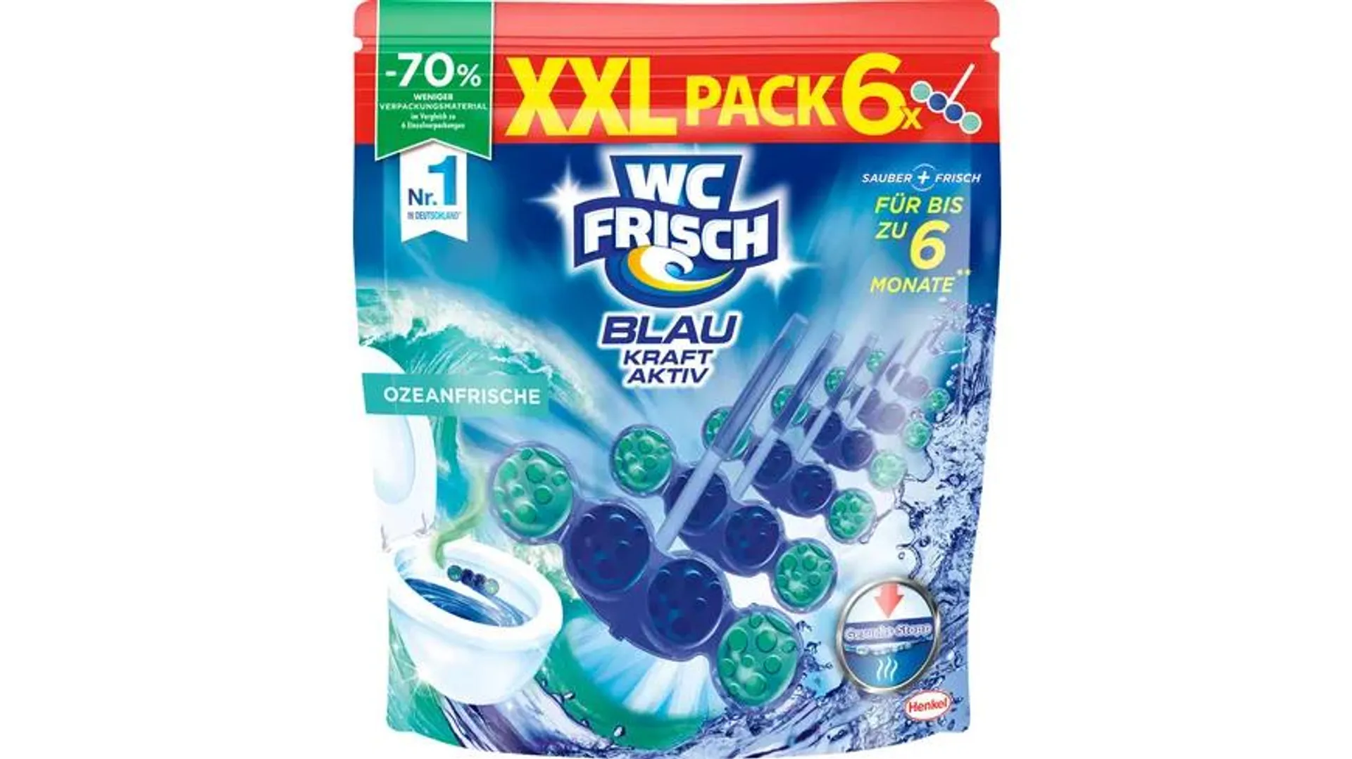 WC FRISCH Kraft Aktiv Blauspüler Ozeanfrische