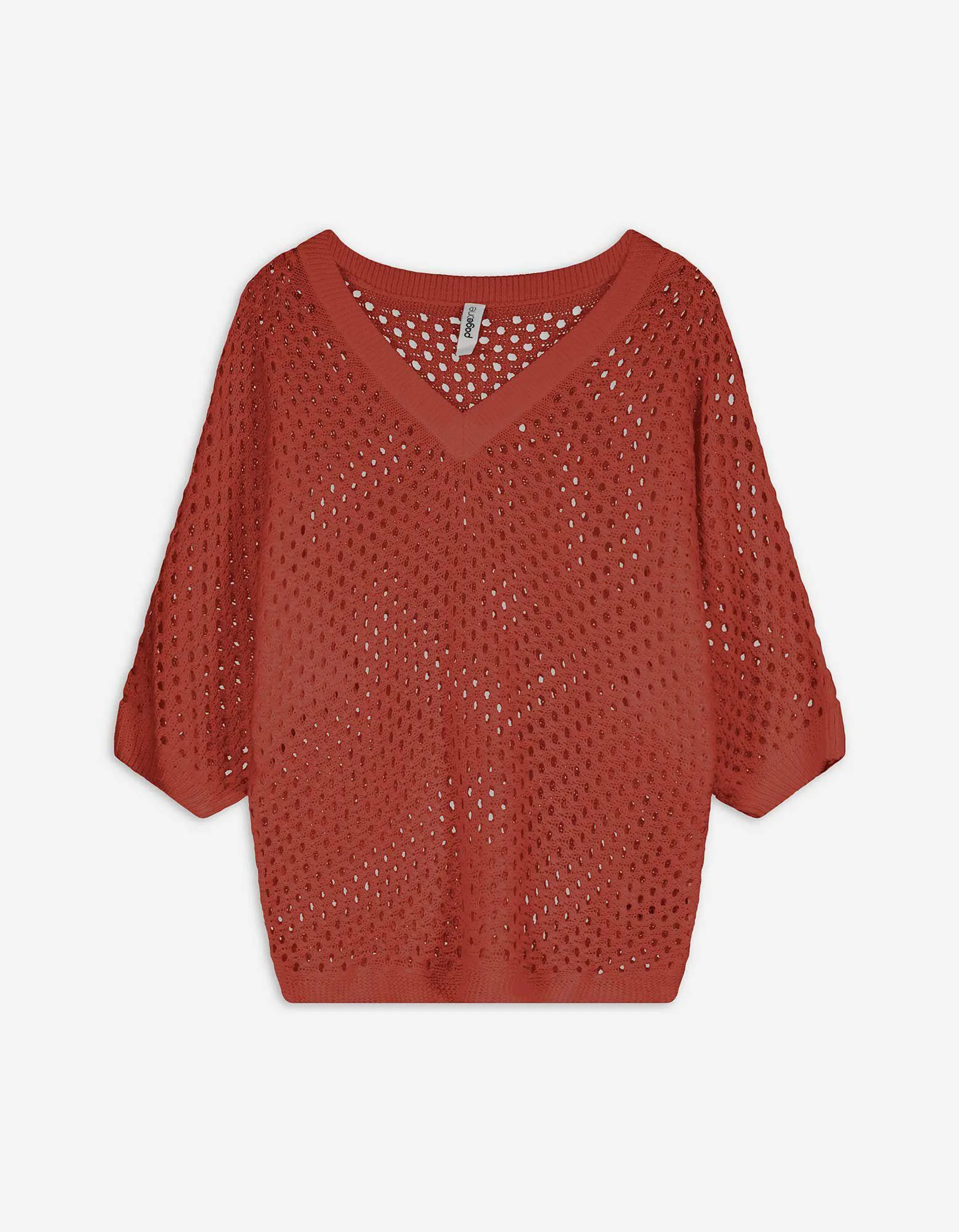 Maglione - Maniche a pipistrello - rosso scuro