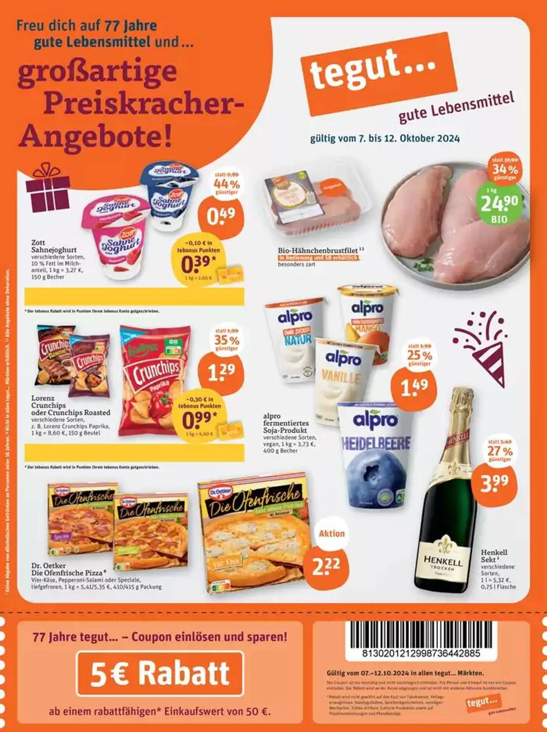 Neue Angebote zum Entdecken von 7. Oktober bis 21. Oktober 2024 - Prospekt seite 1