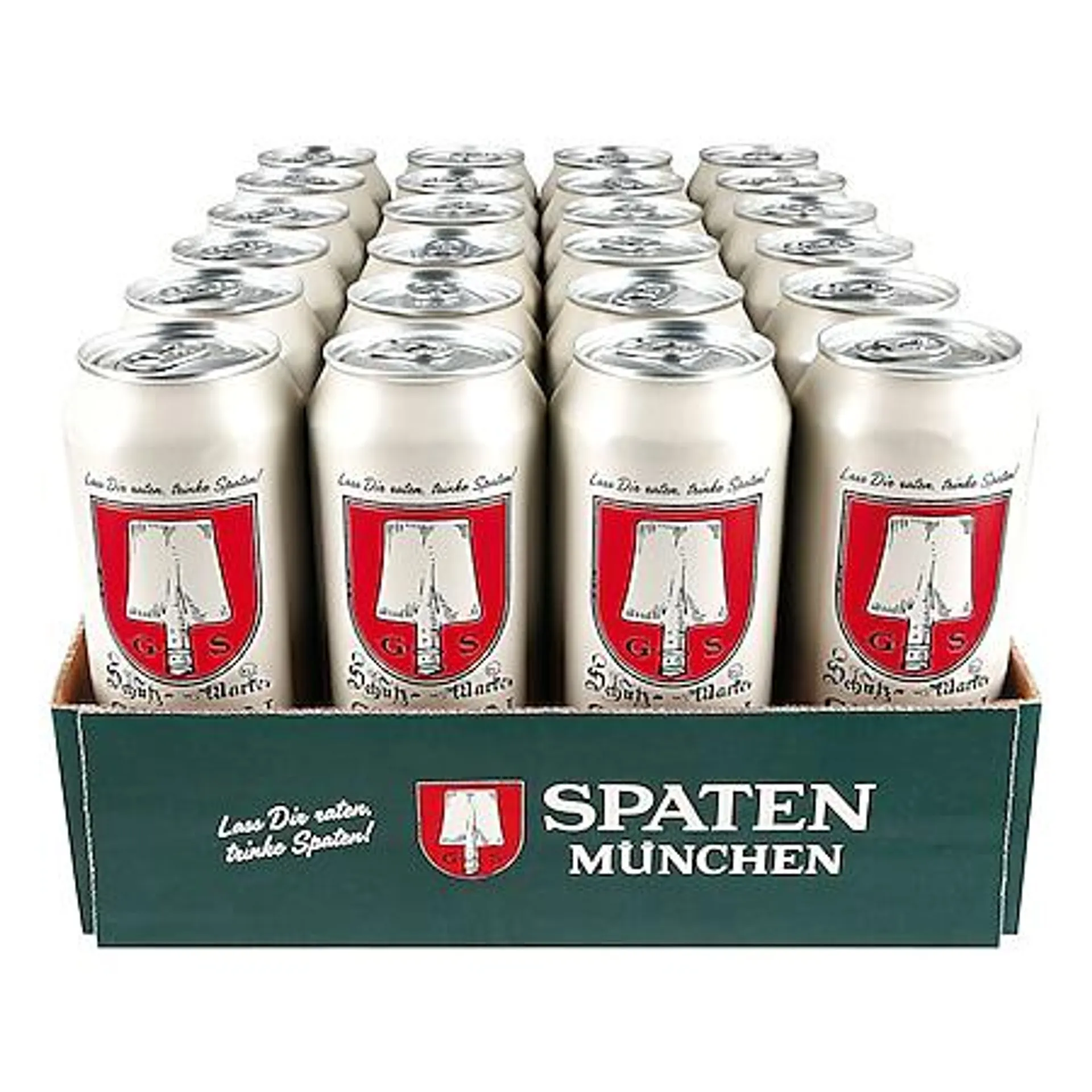 Spaten Münchner Hell 5,2 % vol 0,5 Liter Dose, 24er Pack