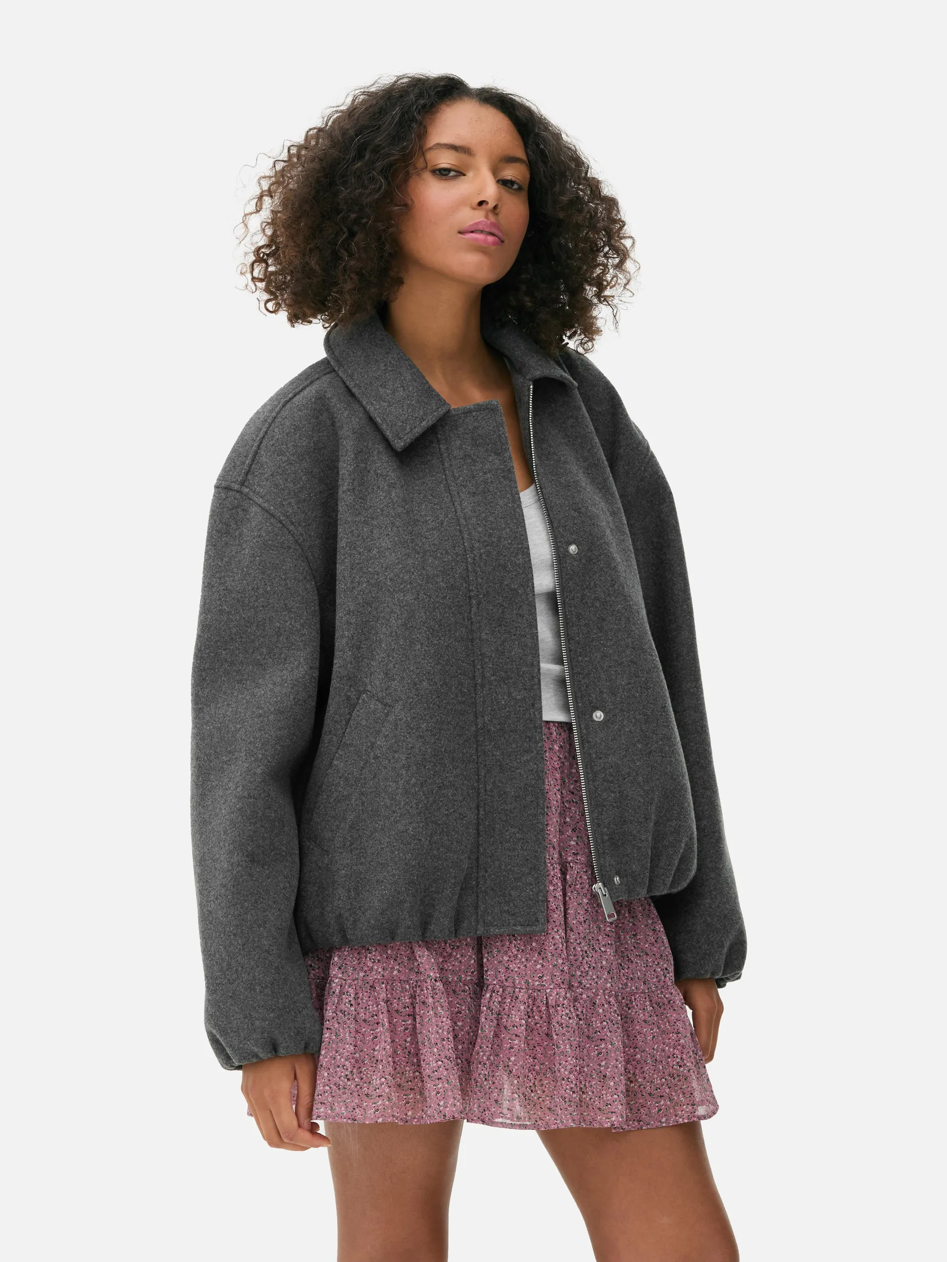 Jacke mit Ballonsaum