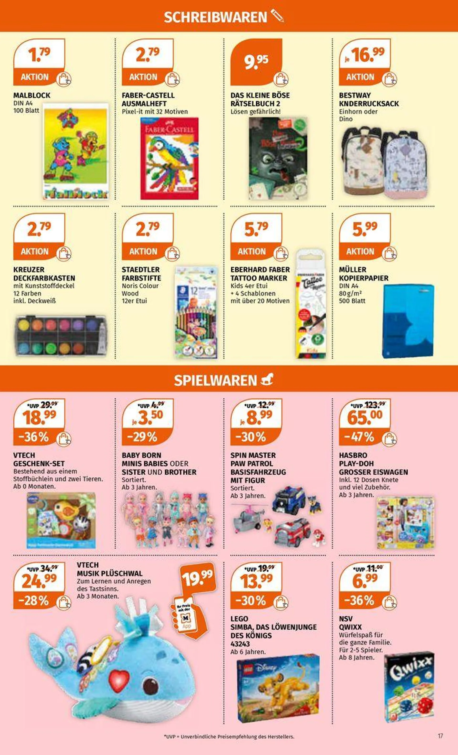 Müller Katalog von 15. Juli bis 20. Juli 2024 - Prospekt seite 17