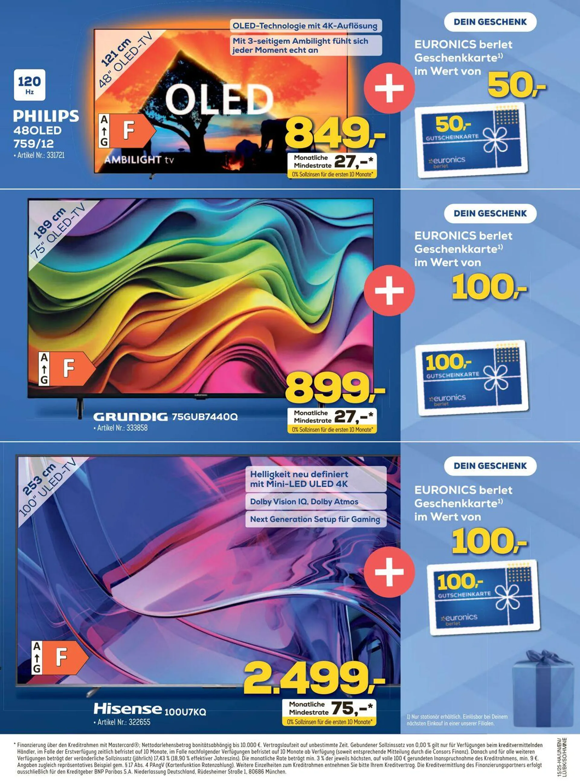 Euronics Aktueller Prospekt von 9. April bis 30. April 2025 - Prospekt seite 3