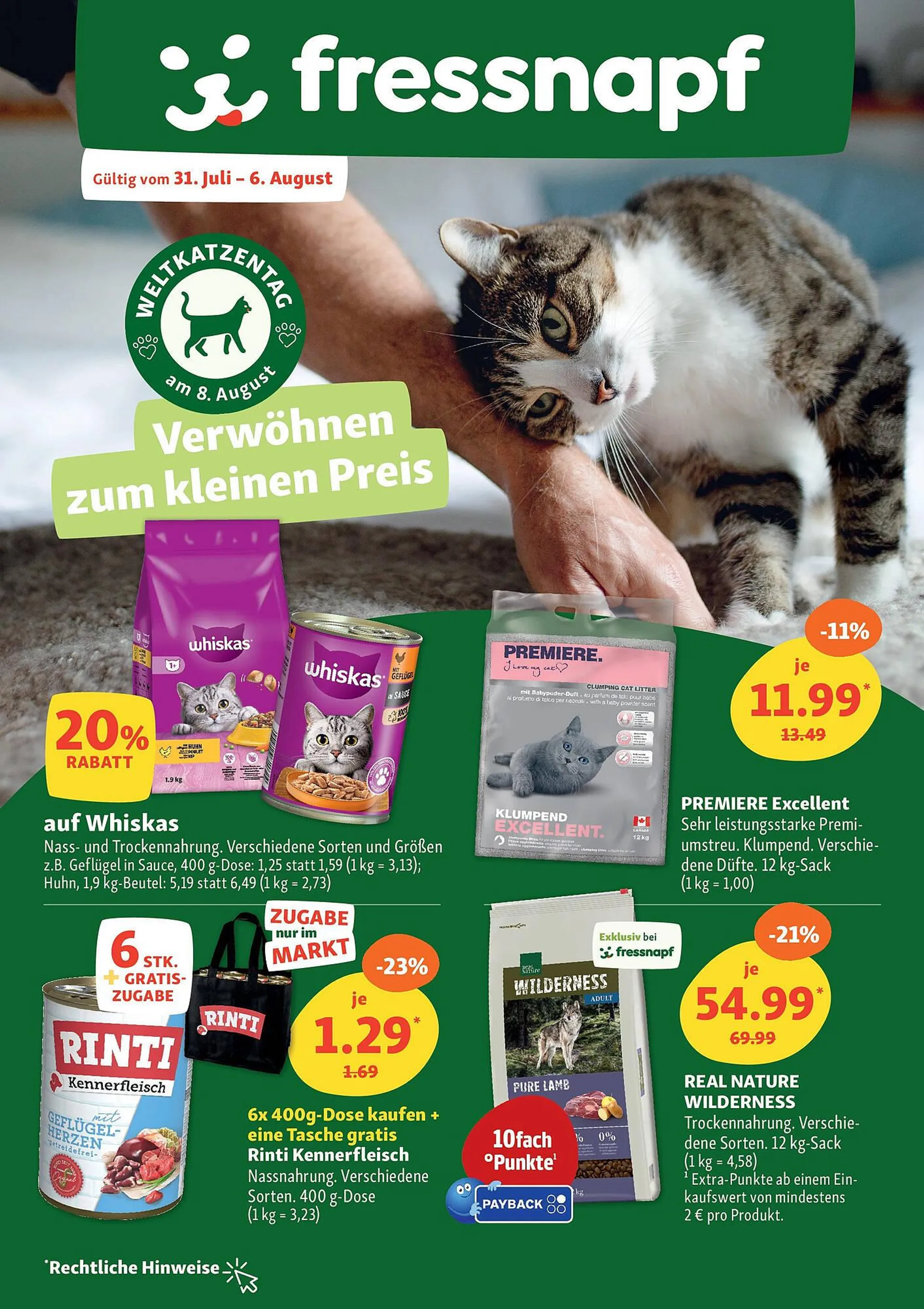 Fressnapf Prospekt von 30. Juli bis 6. August 2025 - Prospekt seite 1