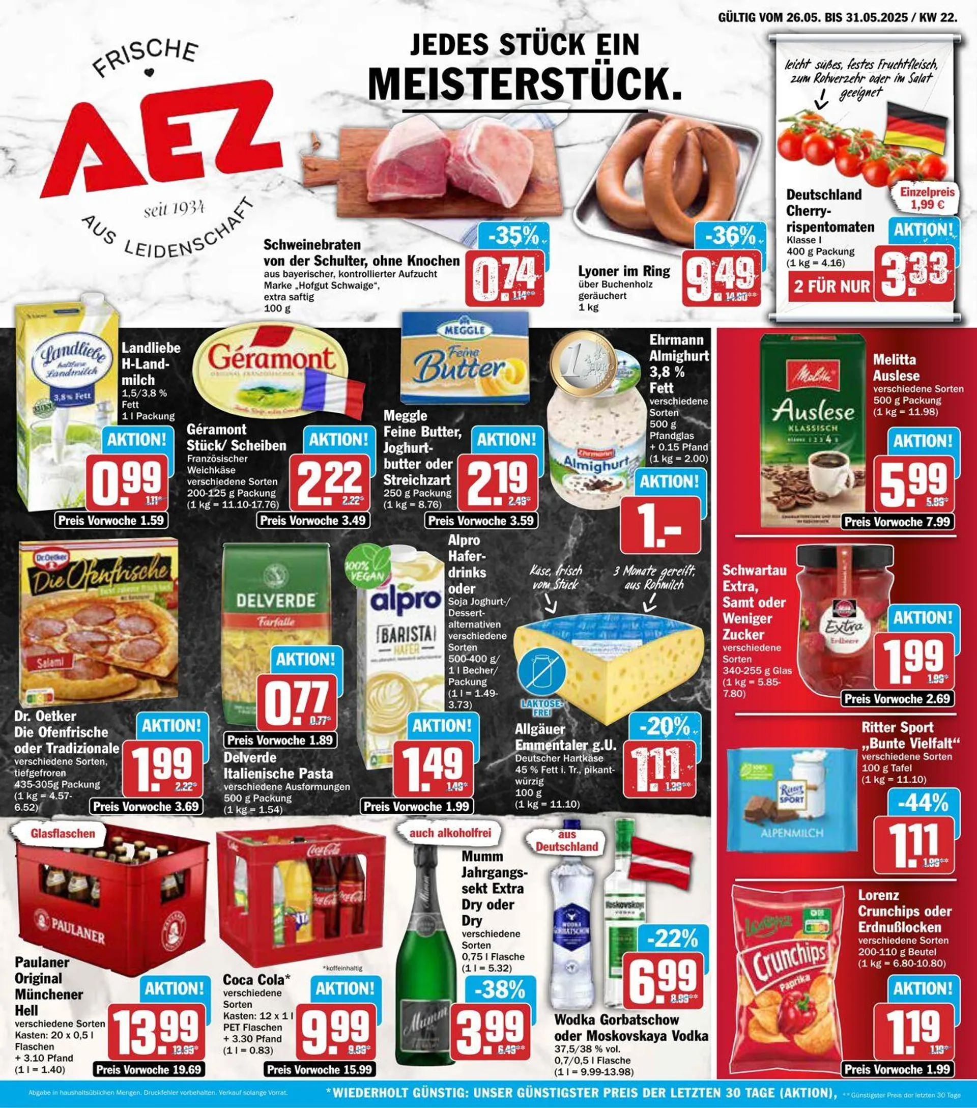 AEZ Aktueller Prospekt von 26. Mai bis 31. Mai 2025 - Prospekt seite 1