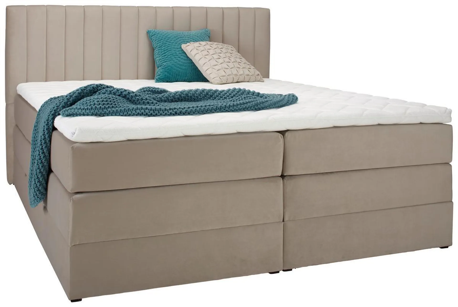 Boxspringbett Simon in Beige ca. 180x200cm