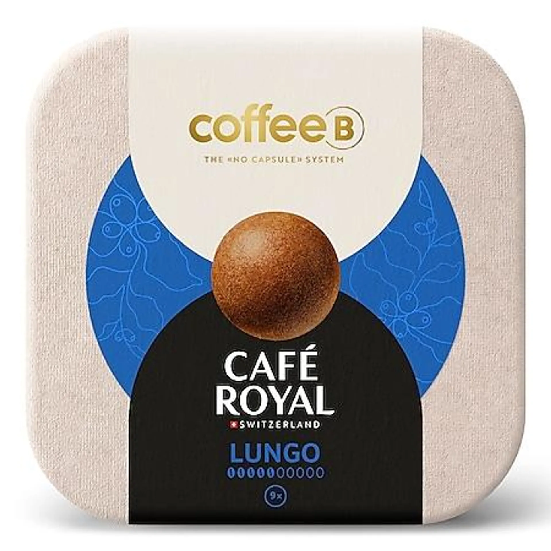 CoffeeB by Café Royal Lungo 9 Coffee Balls, 51 g