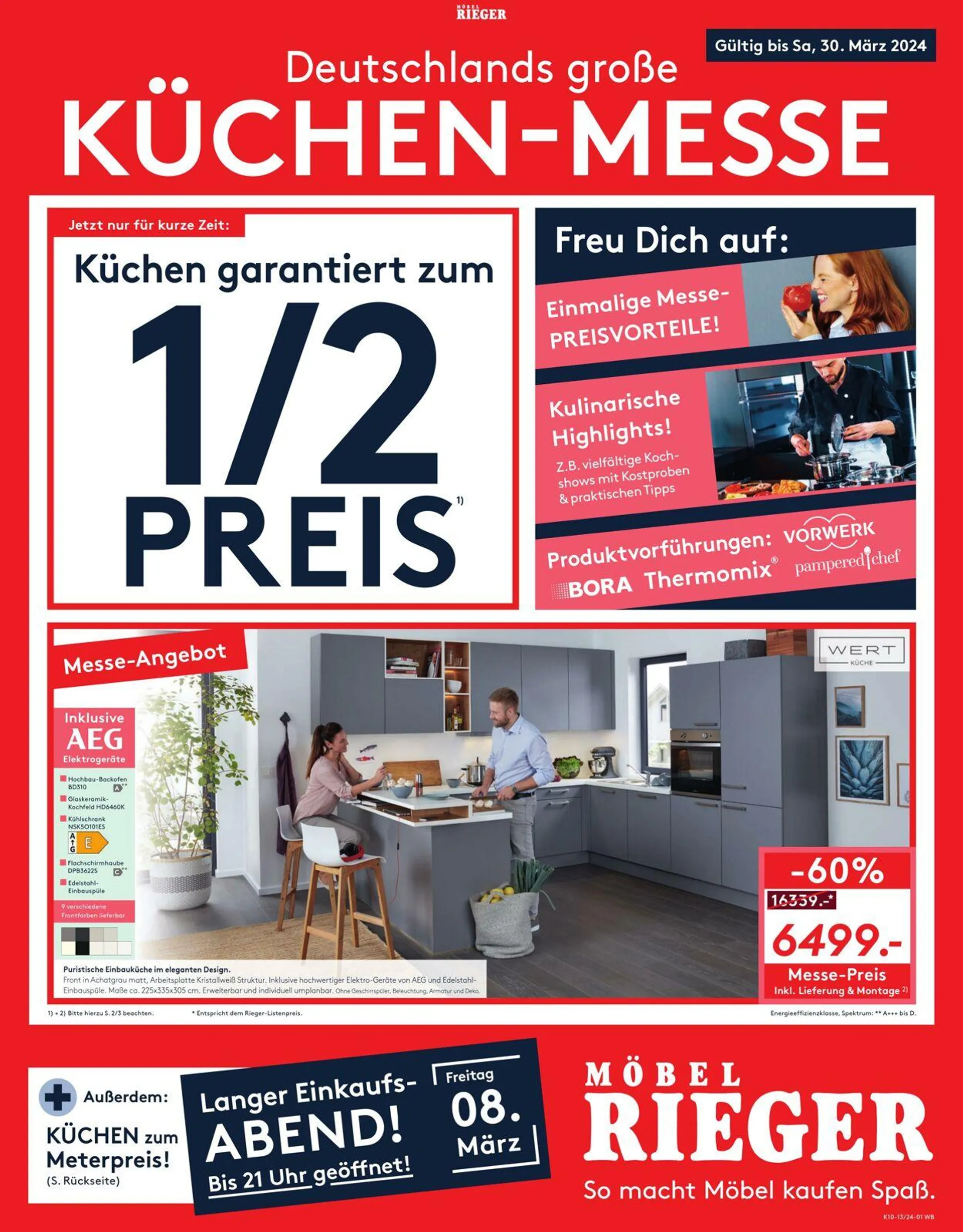 Möbel Rieger Aktueller Prospekt von 27. August bis 10. September 2025 - Prospekt seite 1