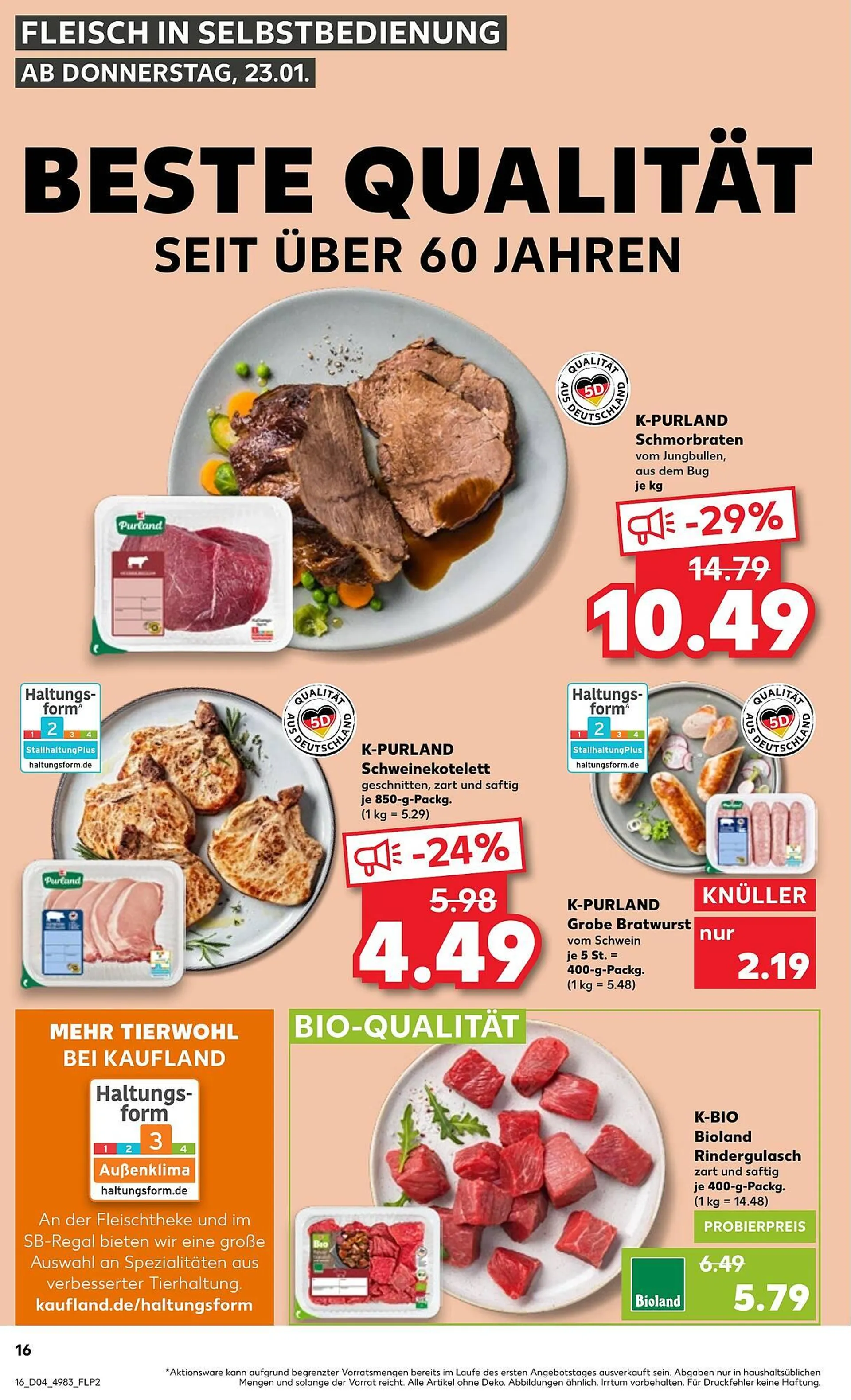 Kaufland Prospekt von 23. Januar bis 29. Januar 2025 - Prospekt seite 16