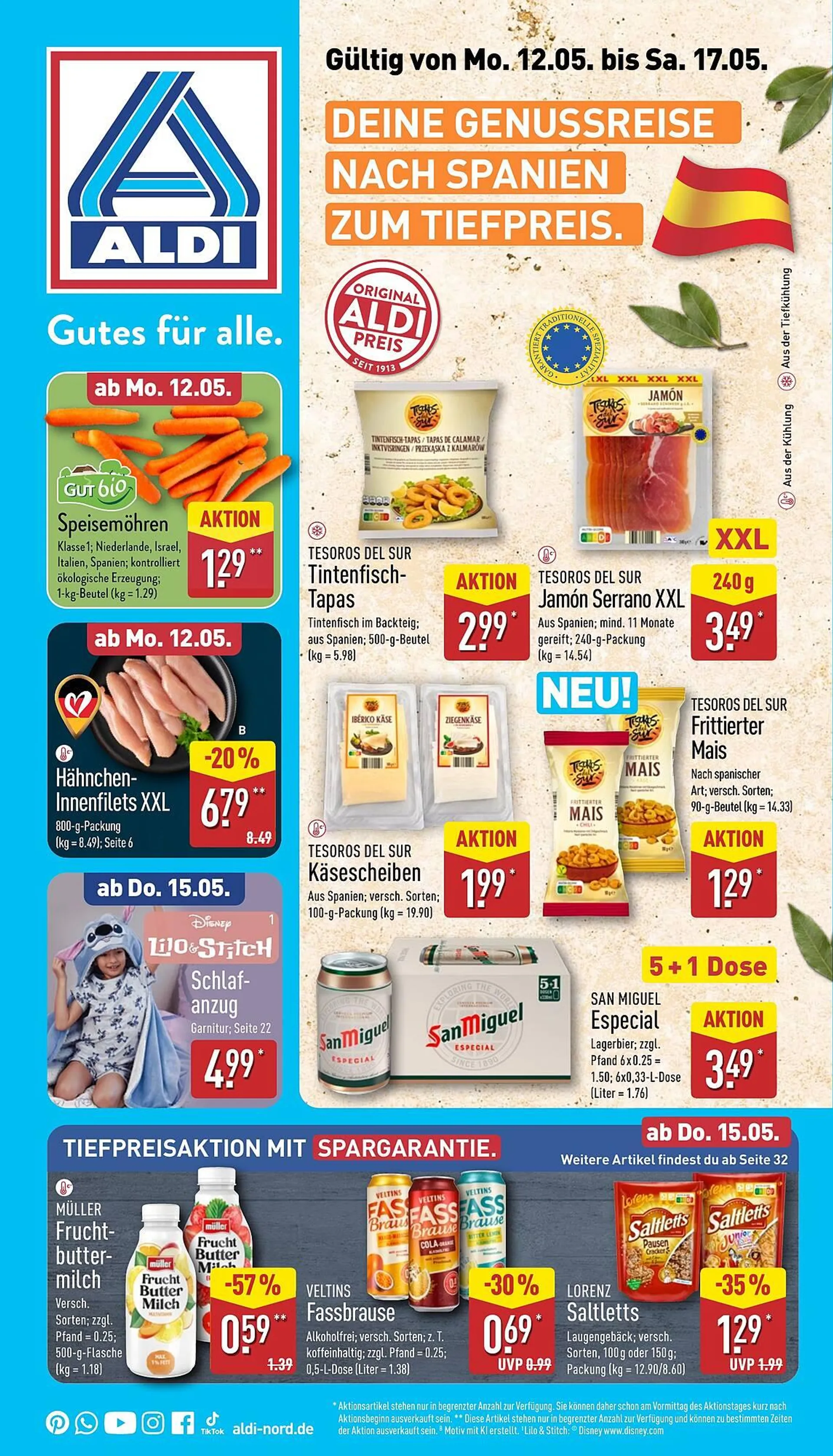 Aldi Nord Prospekt von 12. Mai bis 18. Mai 2025 - Prospekt seite 1
