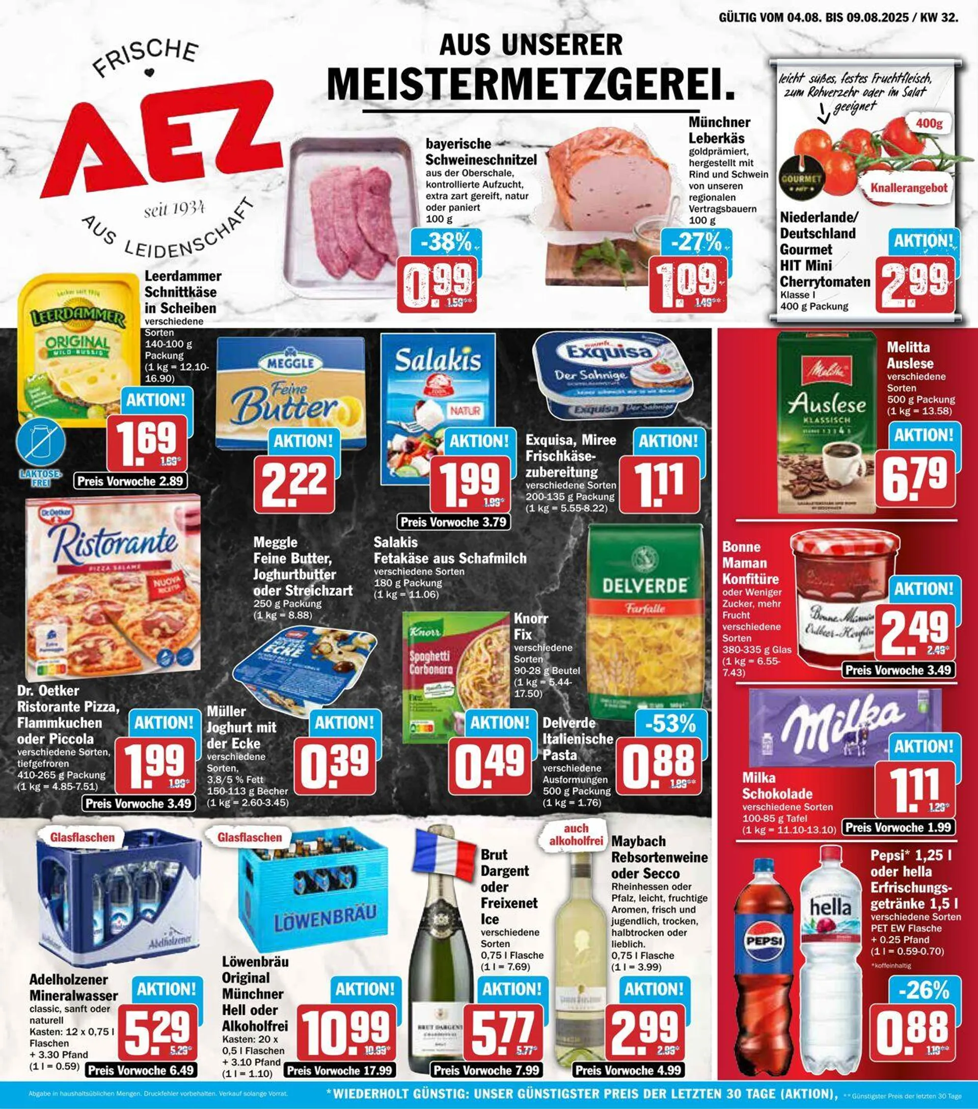 AEZ Aktueller Prospekt von 4. August bis 9. August 2025 - Prospekt seite 1