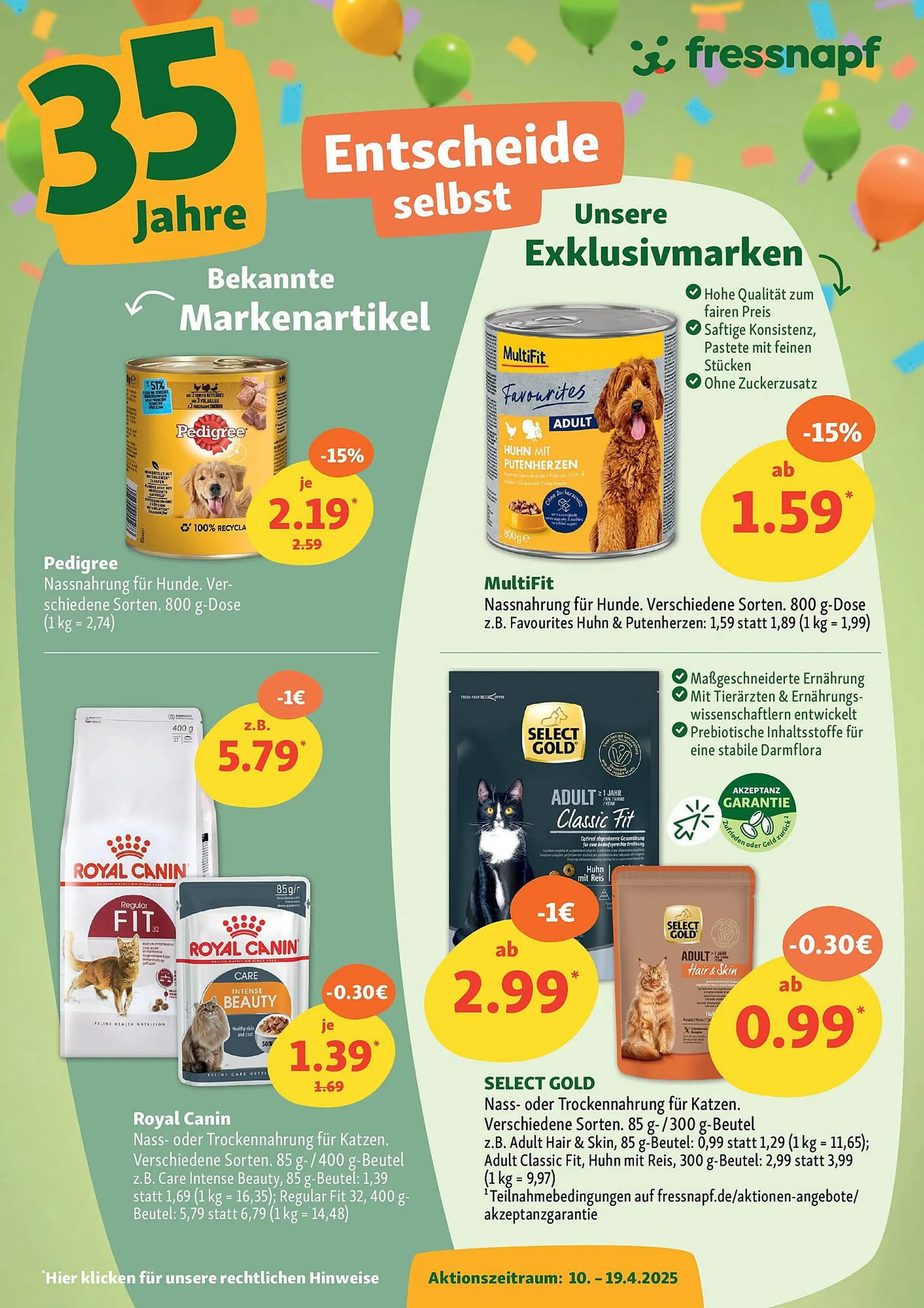 Fressnapf Prospekt von 9. April bis 21. April 2025 - Prospekt seite 7