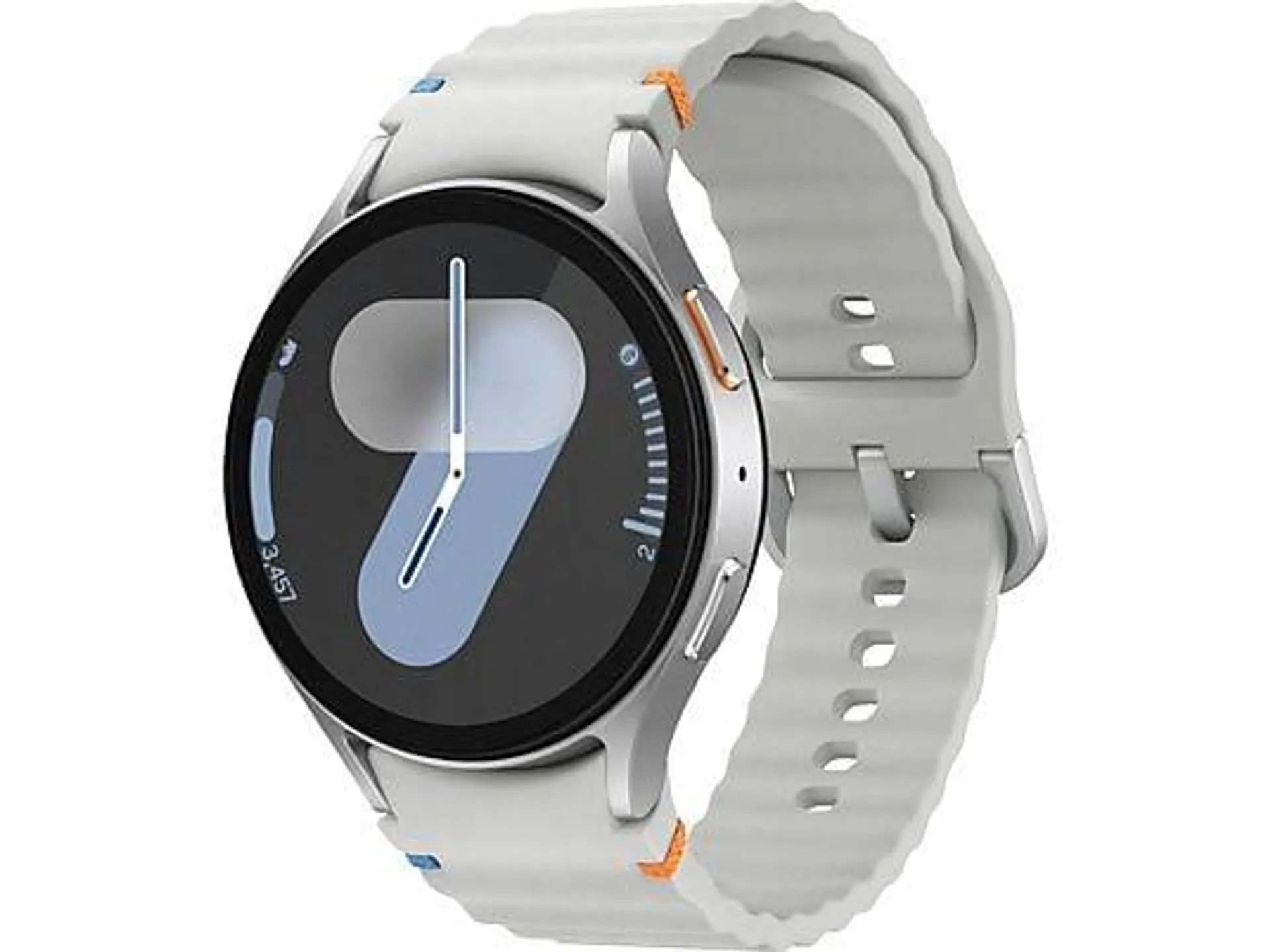 SAMSUNG Galaxy Watch7 BT 44 mm Smartwatches Aluminium Nitrilkautschuk, 85-130 mm, Silver