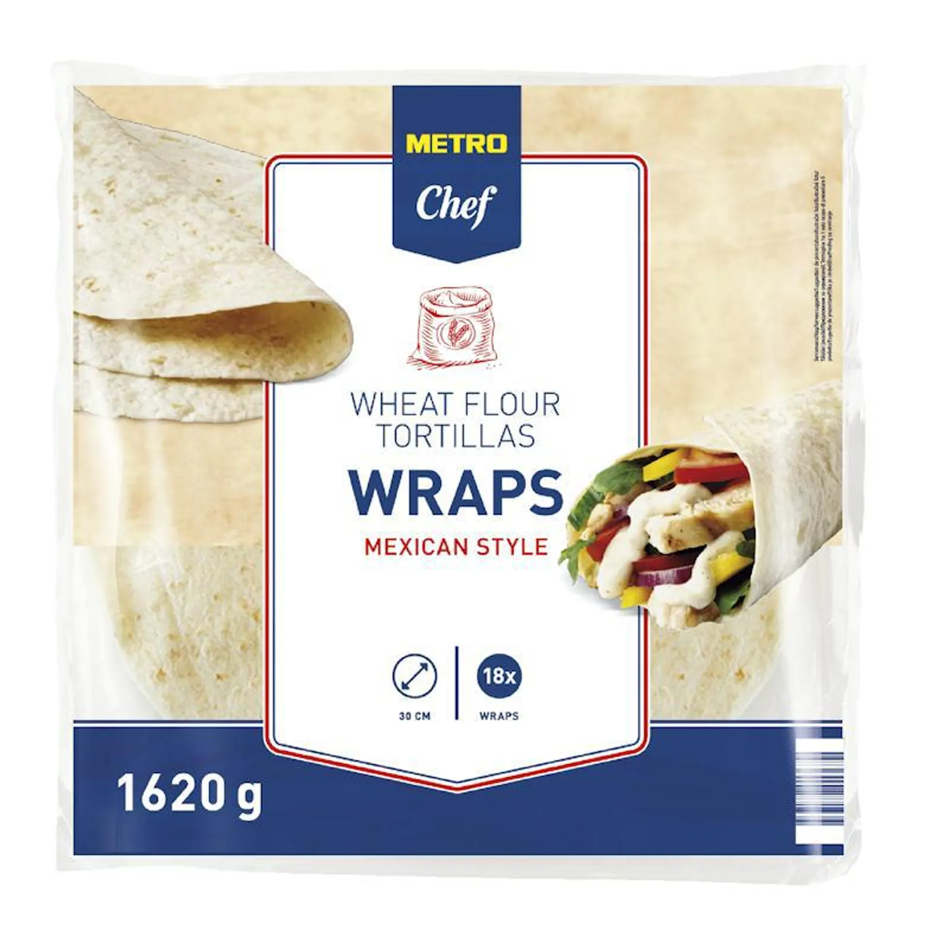 METRO Chef Weizen Wraps Mexican Style (1,62 kg)