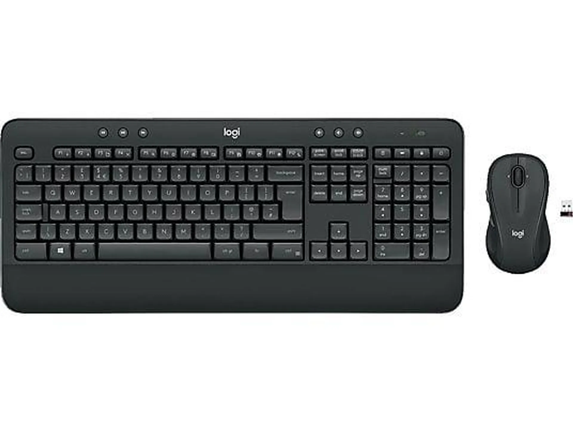 LOGITECH MK545 Advanced, Tastatur & Maus Set, kabellos, Schwarz