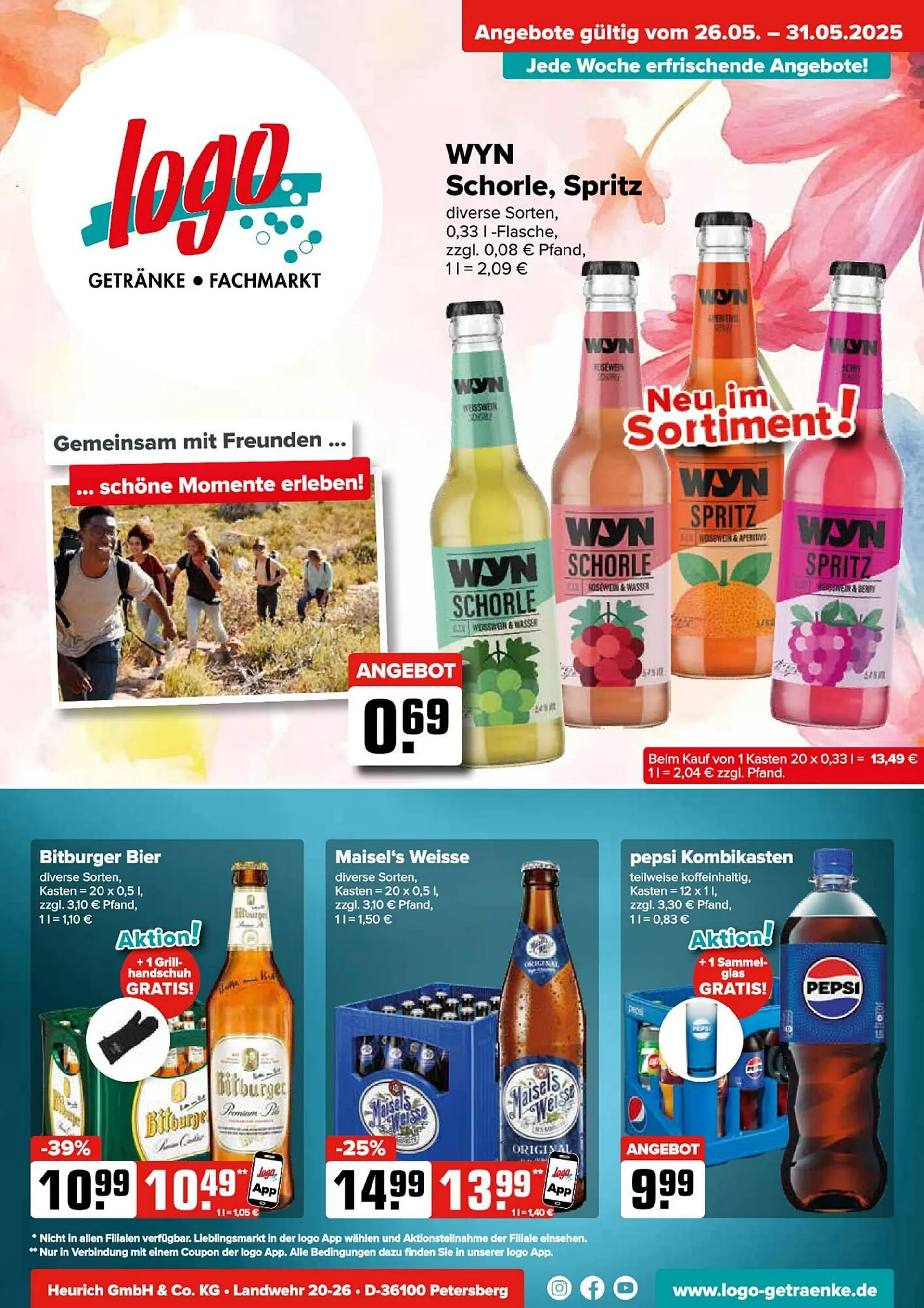 Logo Getränkemarkt Prospekt von 26. Mai bis 2. Juni 2025 - Prospekt seite 1