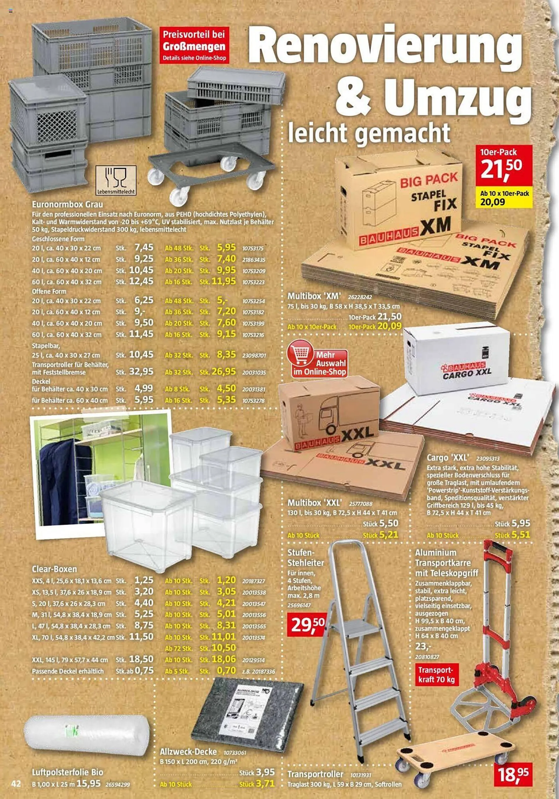 Bauhaus Prospekt von 28. September bis 2. November 2024 - Prospekt seite 42