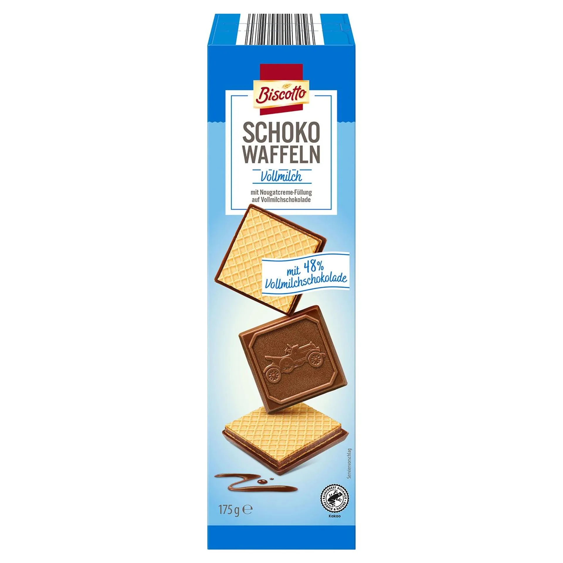 BISCOTTO Schoko Waffeln 175 g, Vollmilch