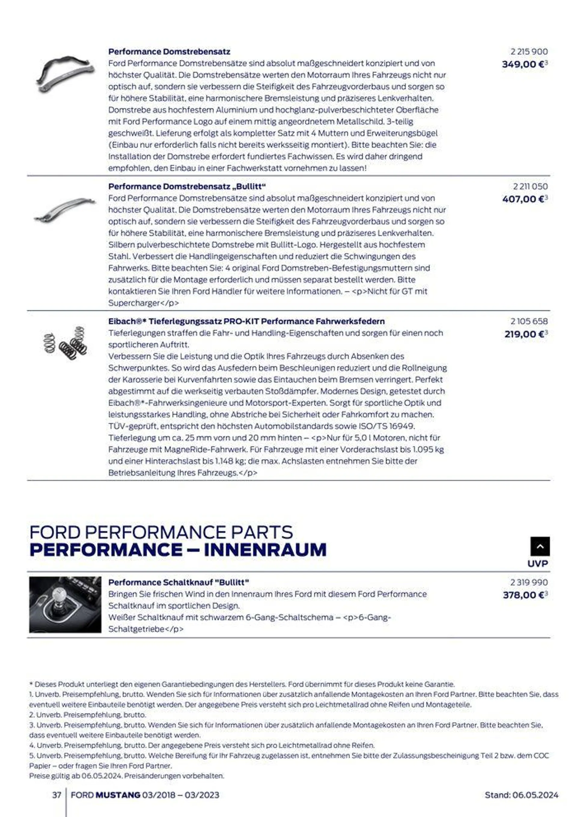 FORD MUSTANG von 9. Mai bis 9. Mai 2025 - Prospekt seite 37