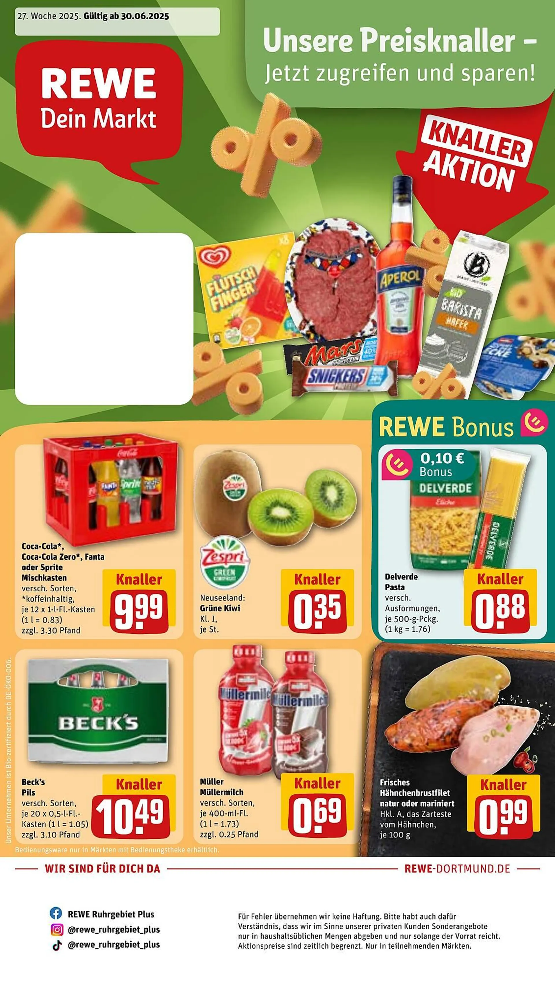 REWE Prospekt von 30. Juni bis 5. Juli 2025 - Prospekt seite 1