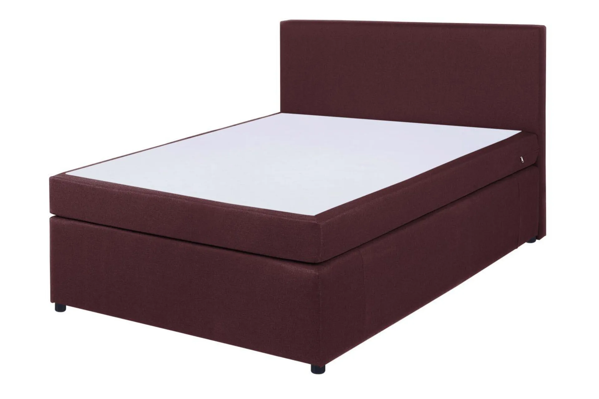 Boxspringbett - rot - H3 - 140x200 cm