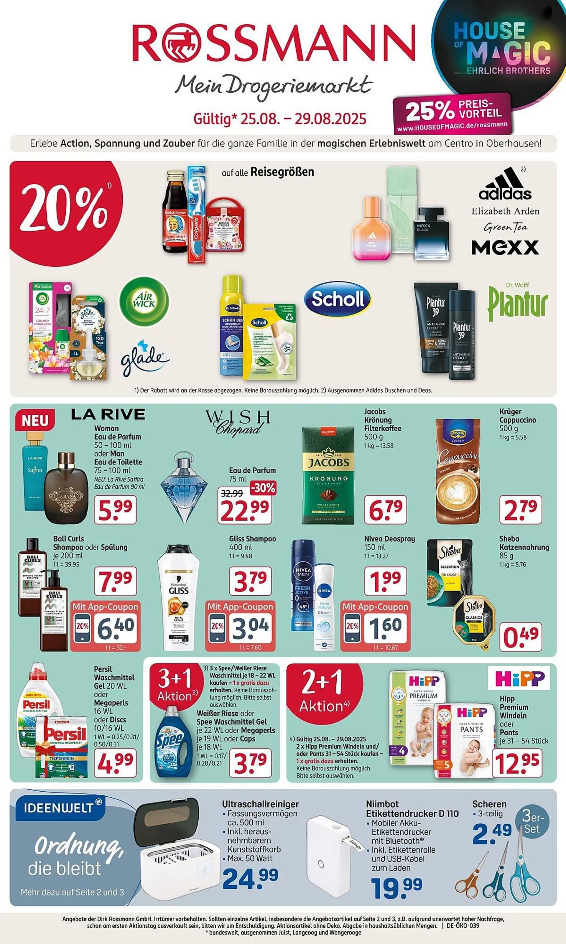 Rossmann Prospekt von 25. August bis 29. August 2025 - Prospekt seite 1