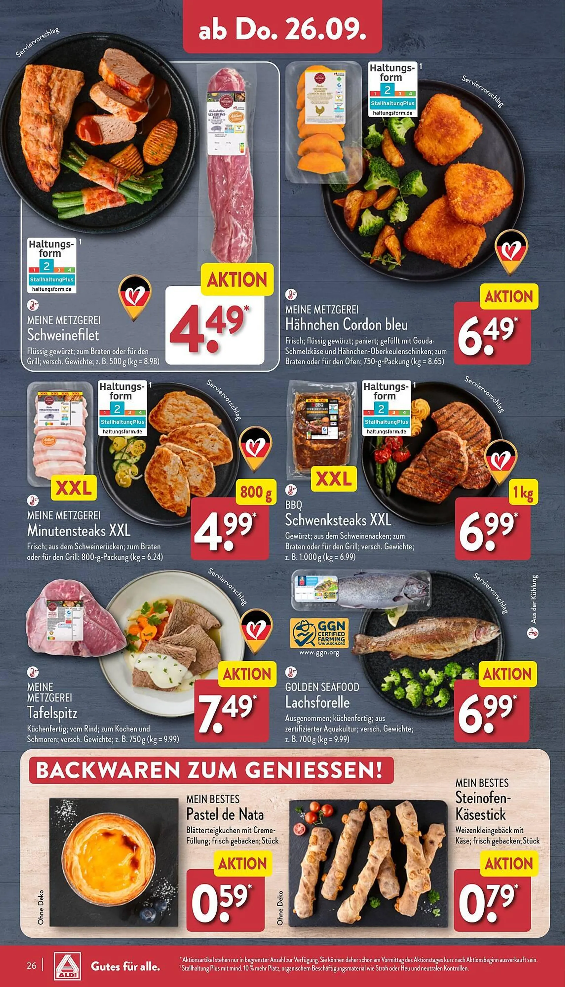 Aldi Nord Prospekt von 23. September bis 28. September 2024 - Prospekt seite 26