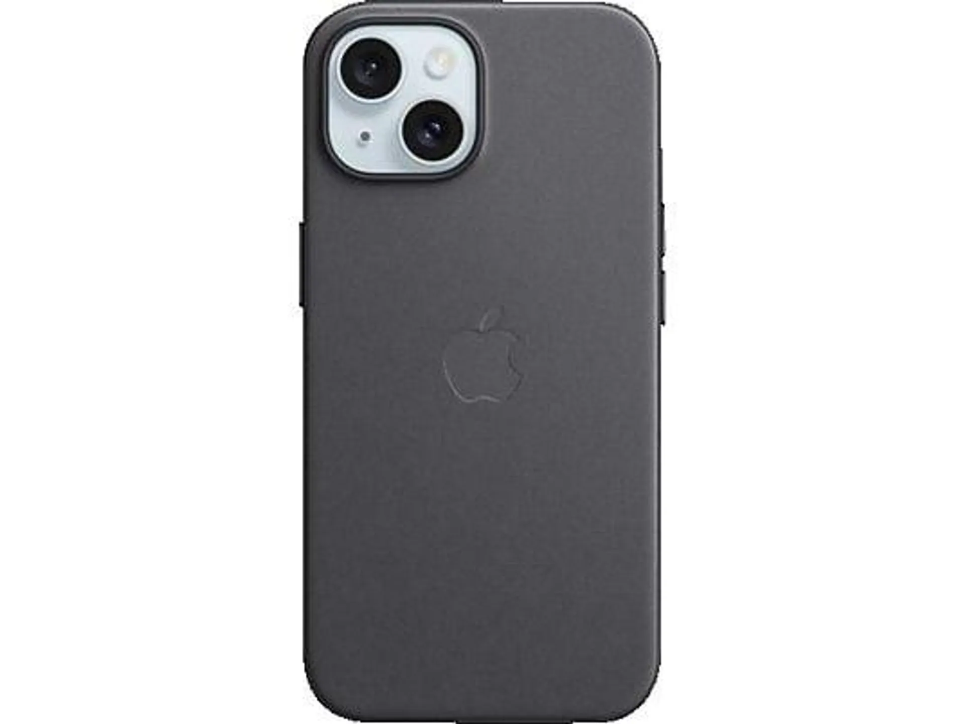 APPLE Feingewebe Case mit MagSafe, Backcover, Apple, iPhone 15, Black