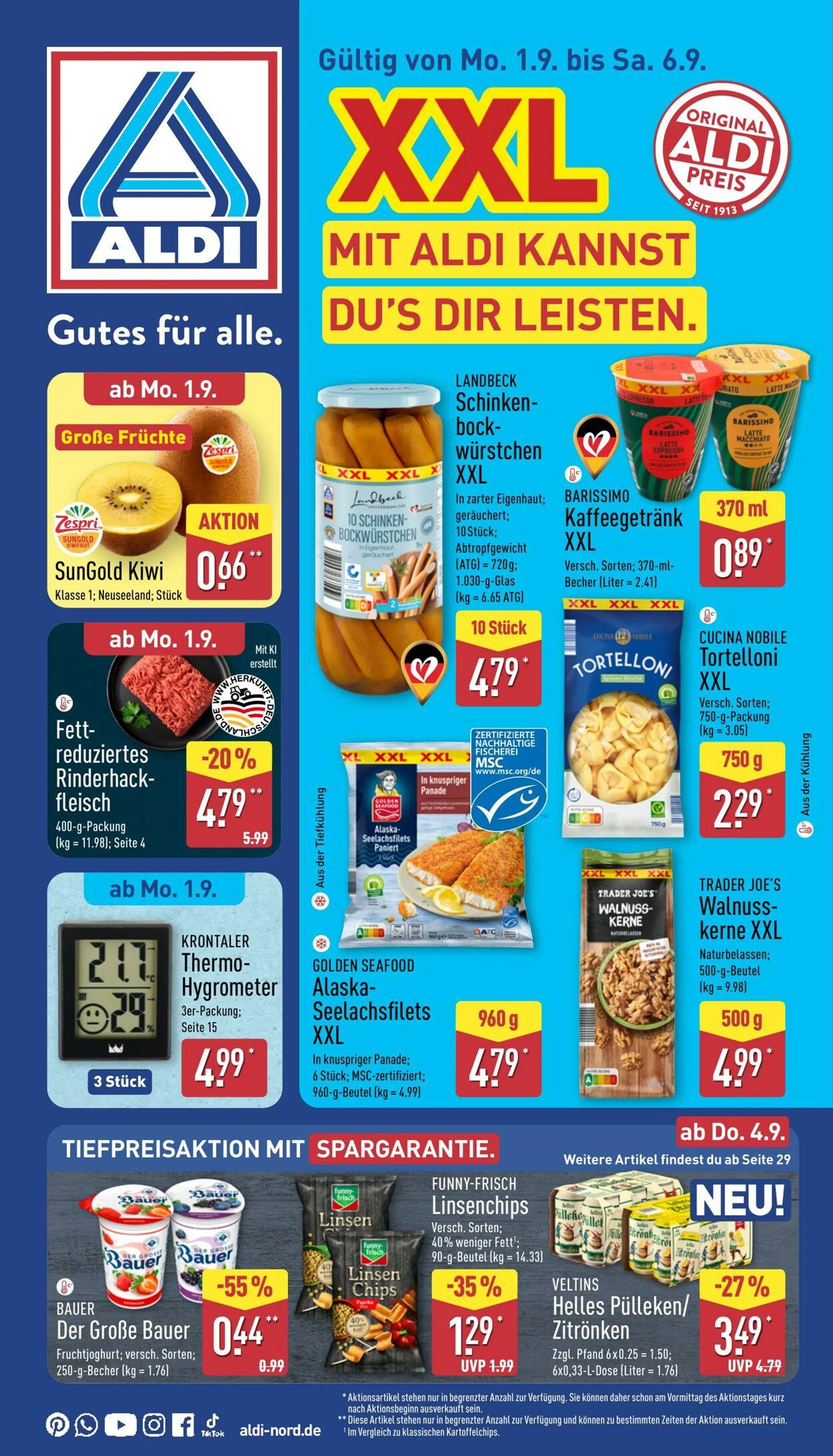 Aldi-Nord von 25. August bis 30. August 2025 - Prospekt seite 1