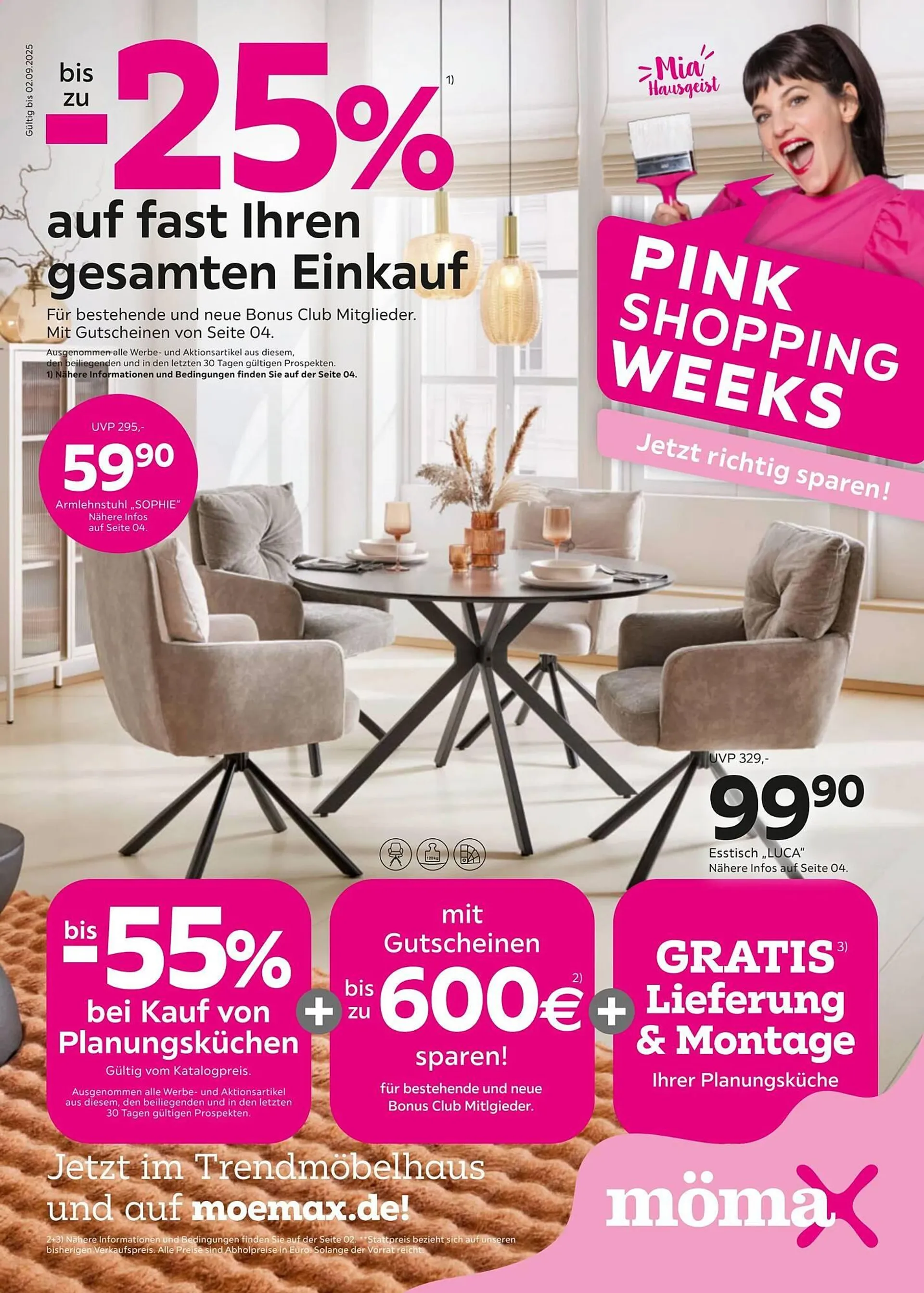 Mömax Prospekt von 25. August bis 3. September 2025 - Prospekt seite 1