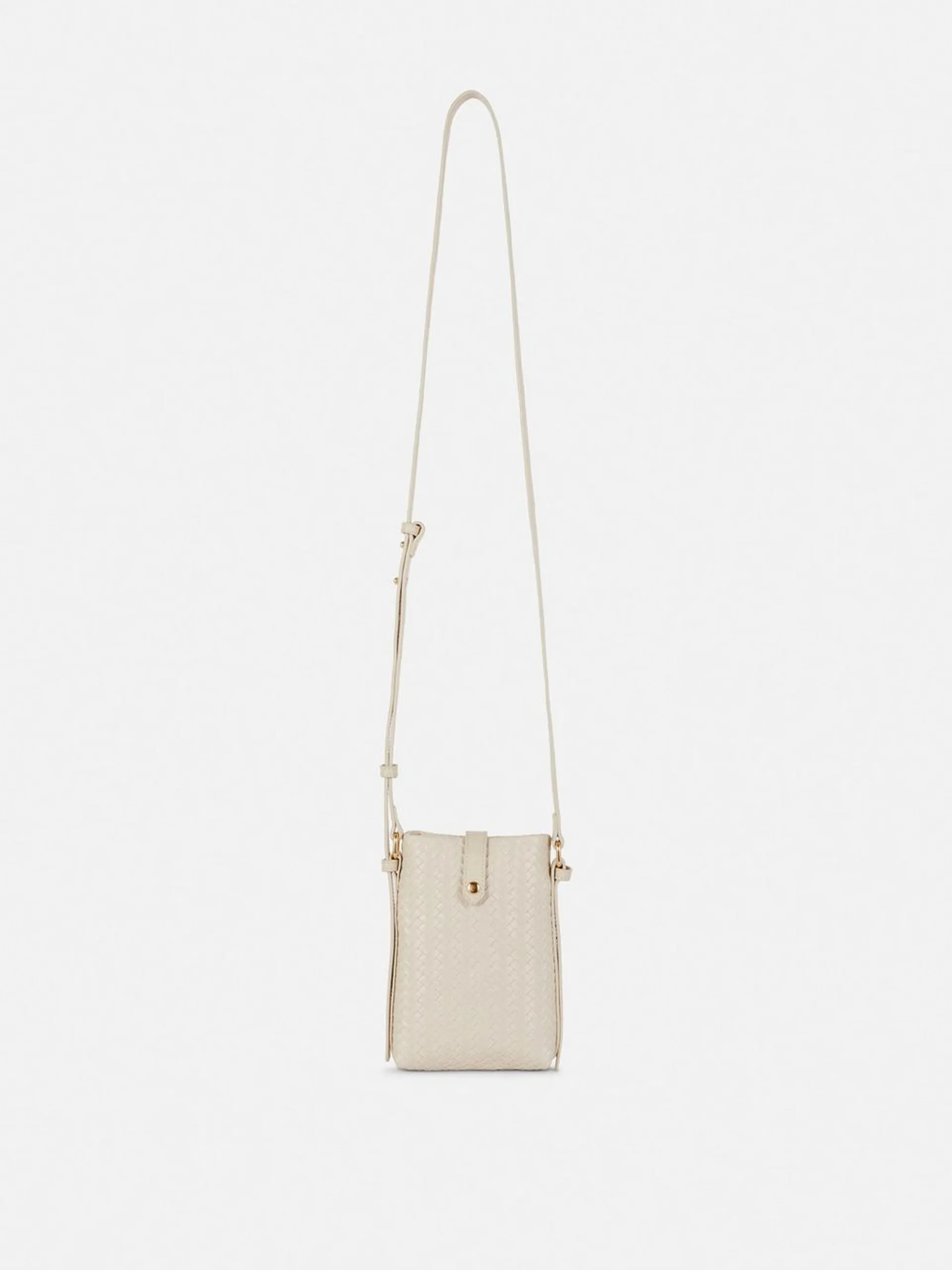 Gewebte Handytasche aus Kunstleder