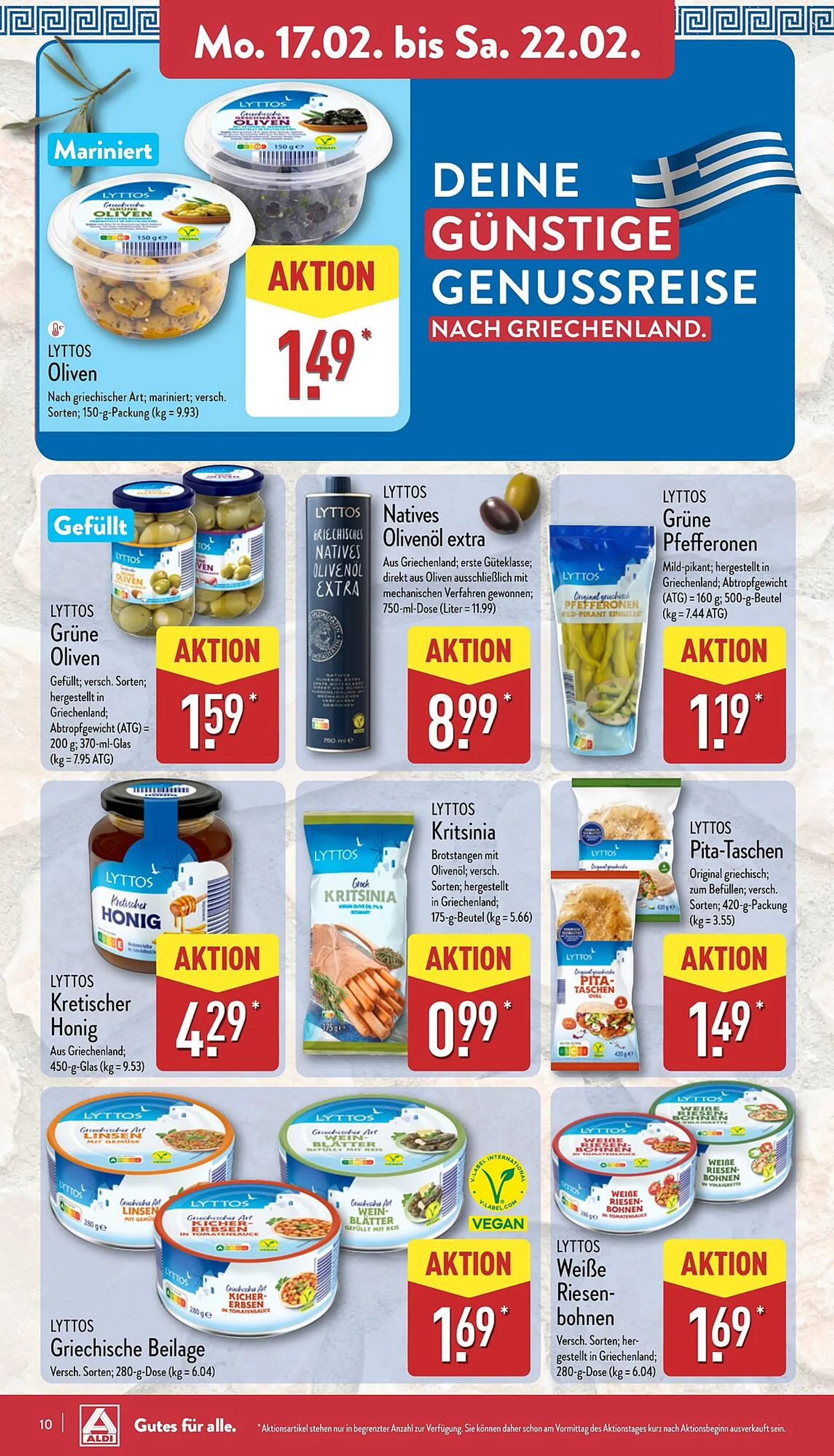 Aldi Nord Prospekt von 17. Februar bis 22. Februar 2025 - Prospekt seite 10