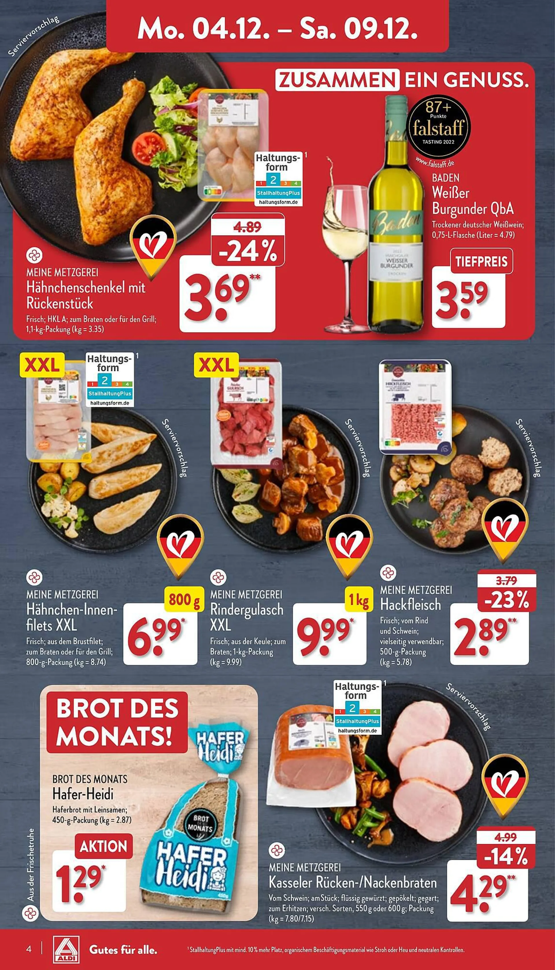 Aldi Nord Prospekt von 4. Dezember bis 9. Dezember 2023 - Prospekt seite 4