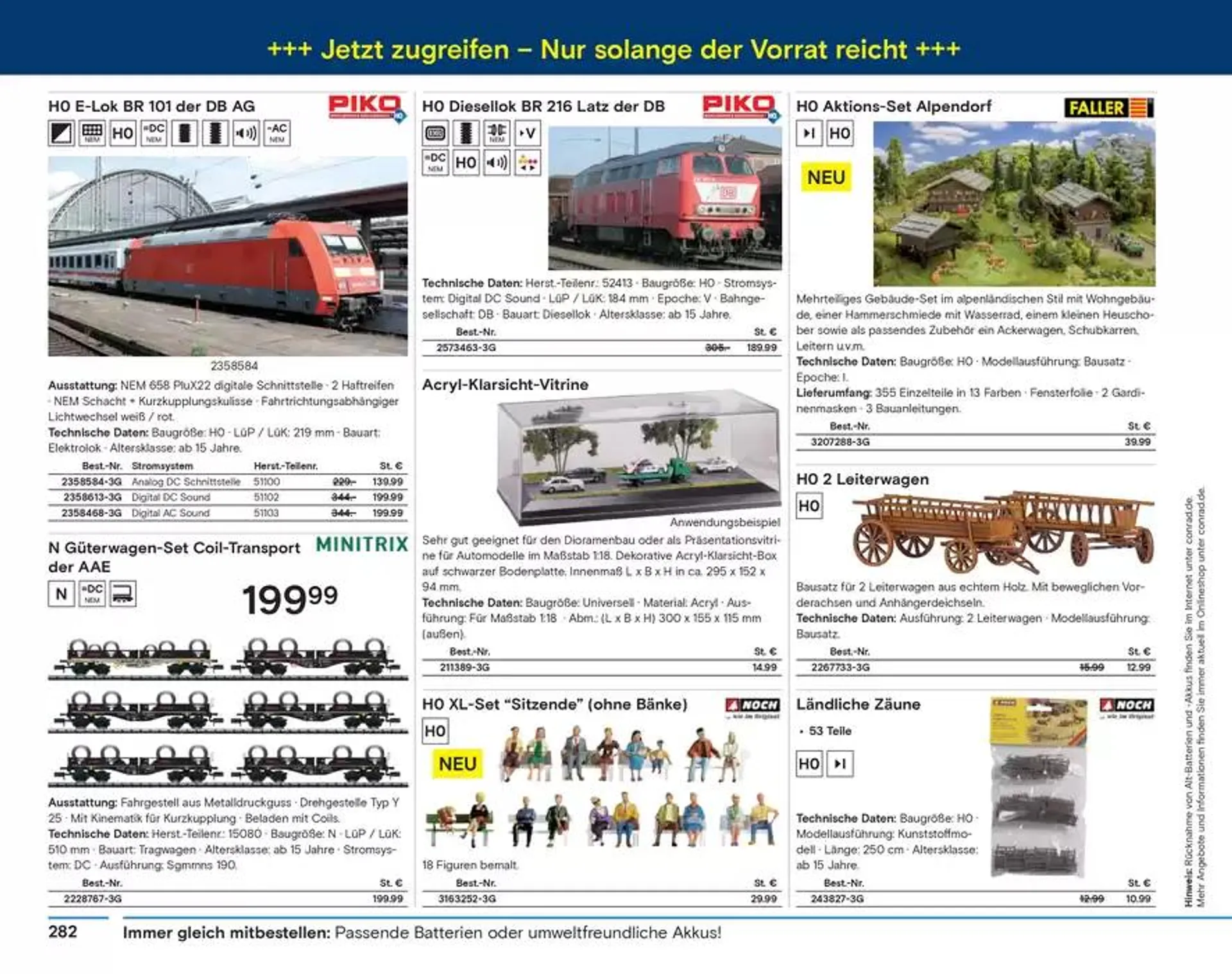 Modellbahn Katalog von 29. Oktober bis 31. Dezember 2025 - Prospekt seite 284