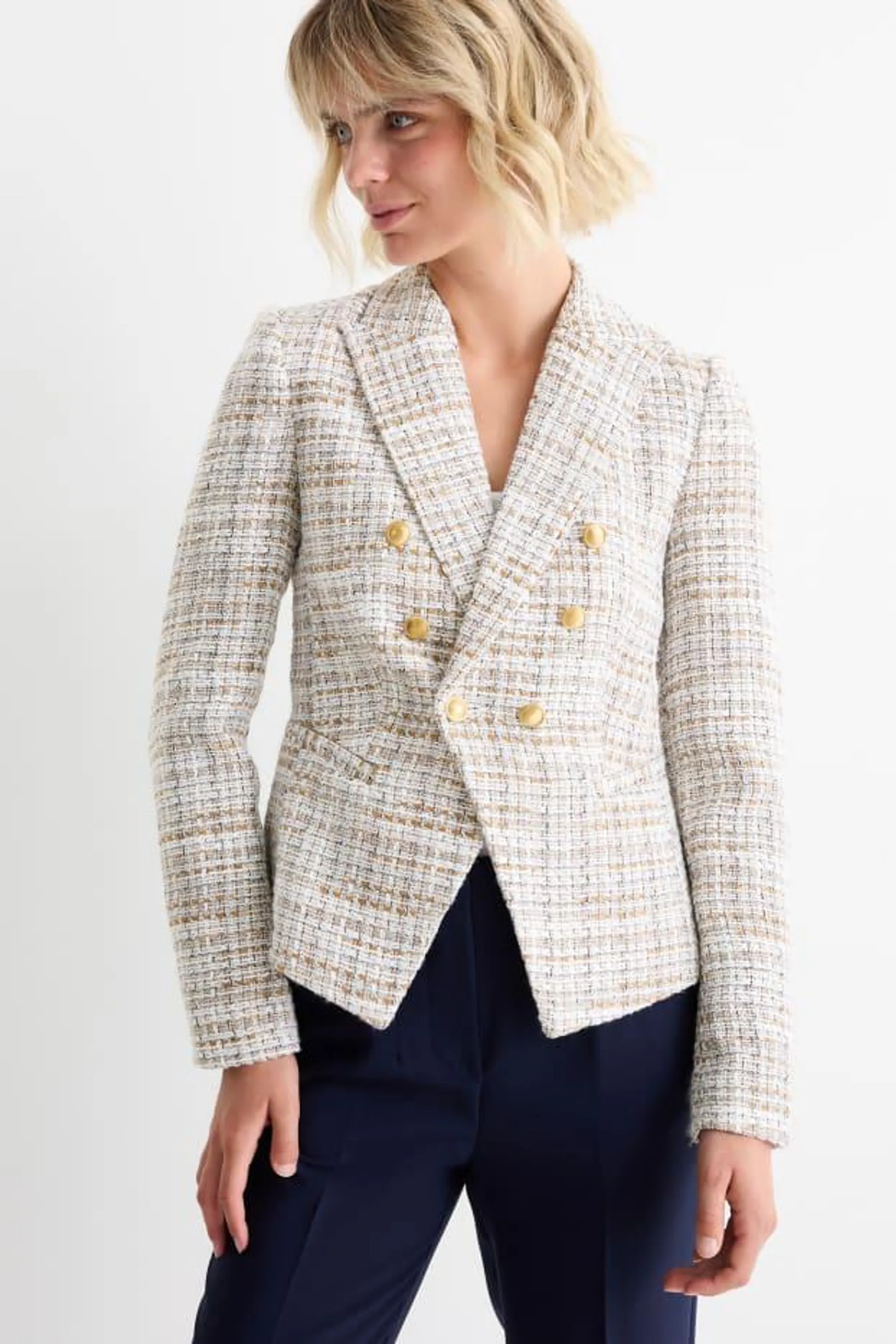 Business blazer - fitted - patterned