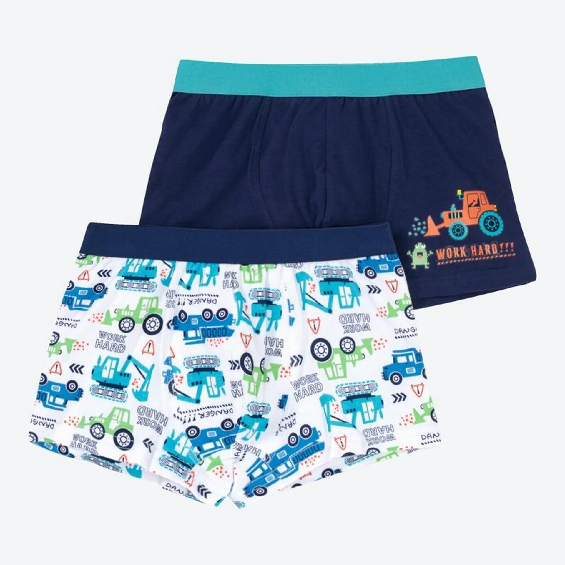 Kinder-Jungen-Retroshorts mit tollem Muster, 2er-Pack