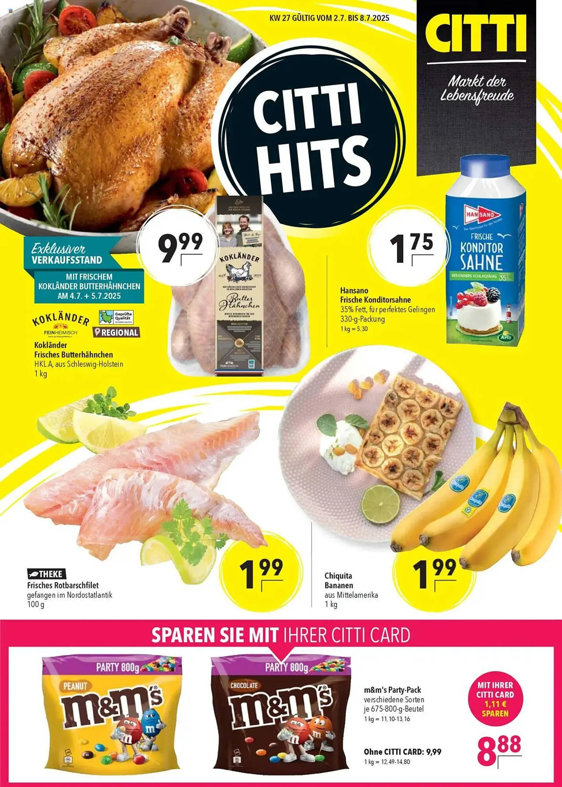 CITTI Markt Prospekt von 2. Juli bis 8. Juli 2025 - Prospekt seite 1