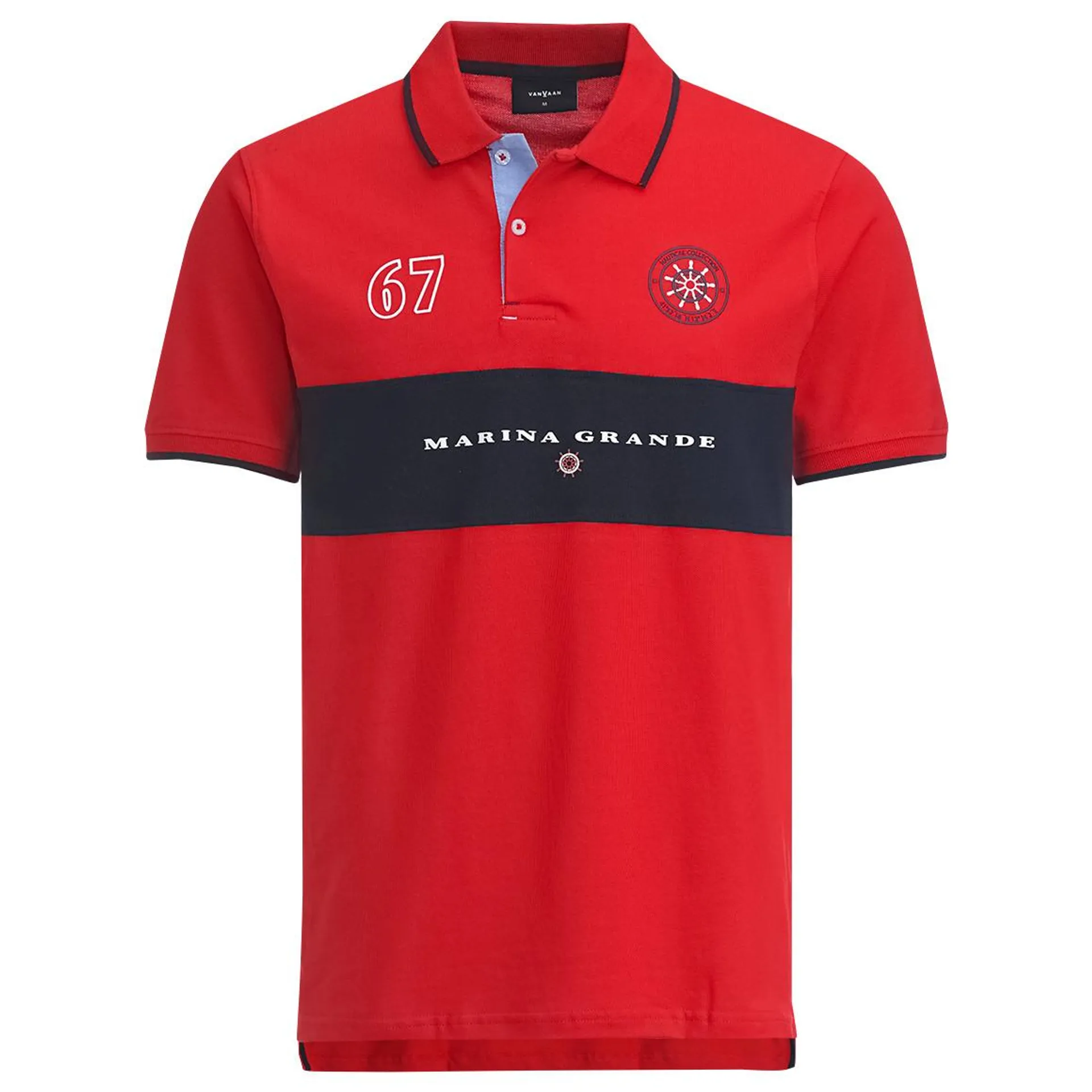 Herren Poloshirt im maritimen Look