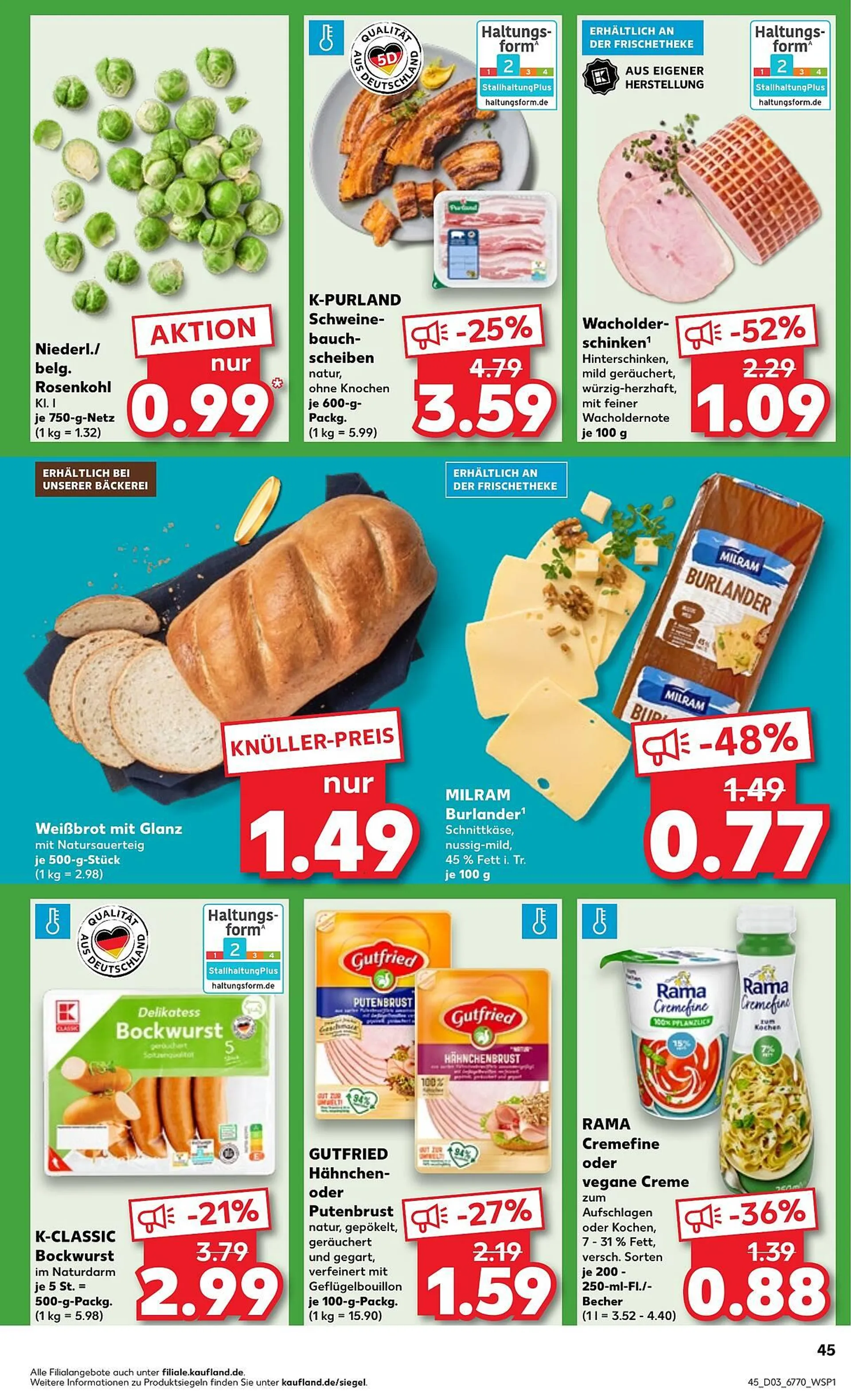 Kaufland Prospekt von 16. Januar bis 22. Januar 2025 - Prospekt seite 45