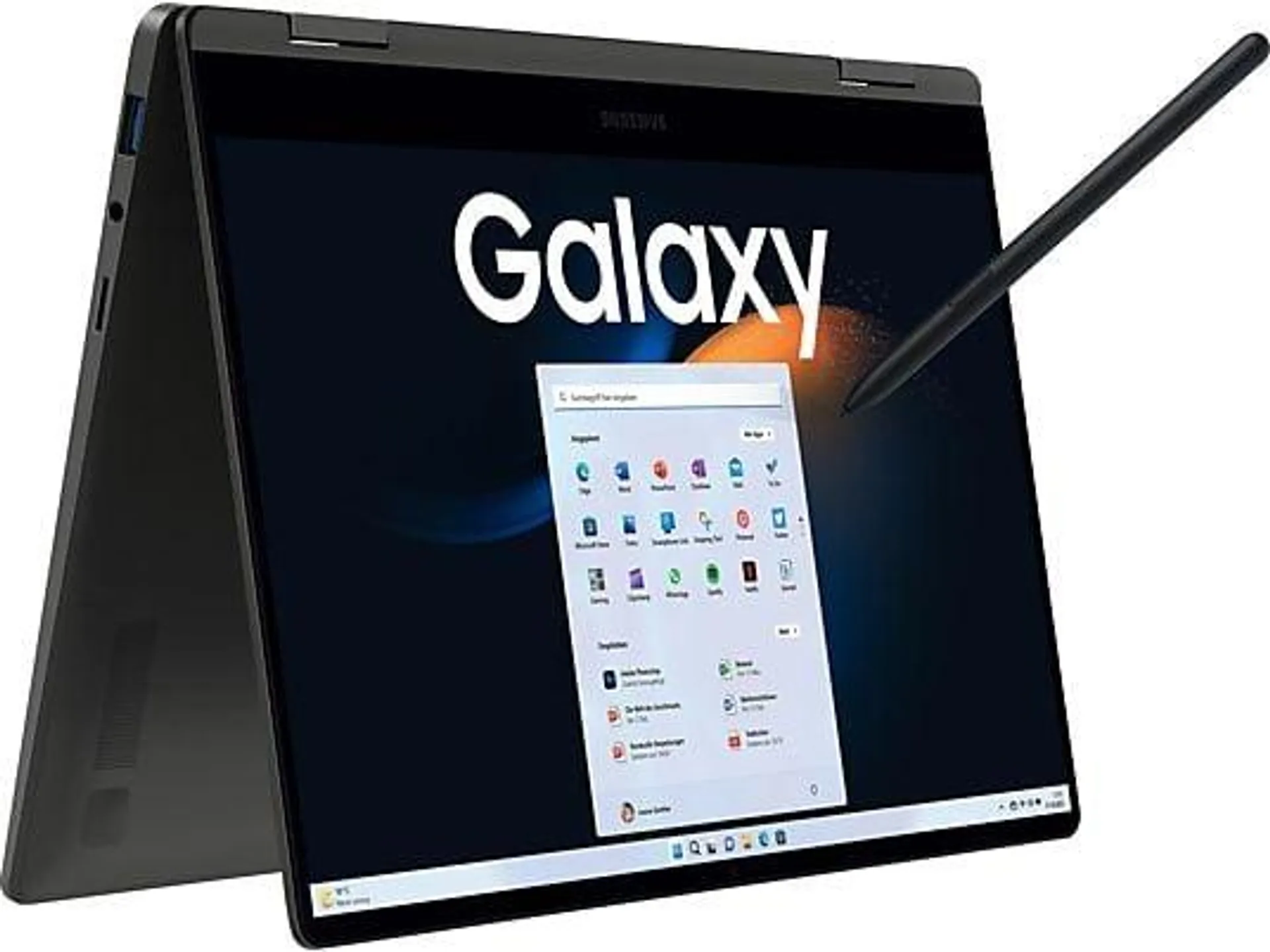 SAMSUNG Galaxy Book3 360°, Notebook, mit 13,3 Zoll Display Touchscreen, Intel® Evo™ Plattform, Intel® Core™ i5 i5-1340P (Evo) Prozessor, 8 GB RAM, 256 GB SSD, Intel® Iris® Xe, Graphite, Windows 11 Home (64 Bit)